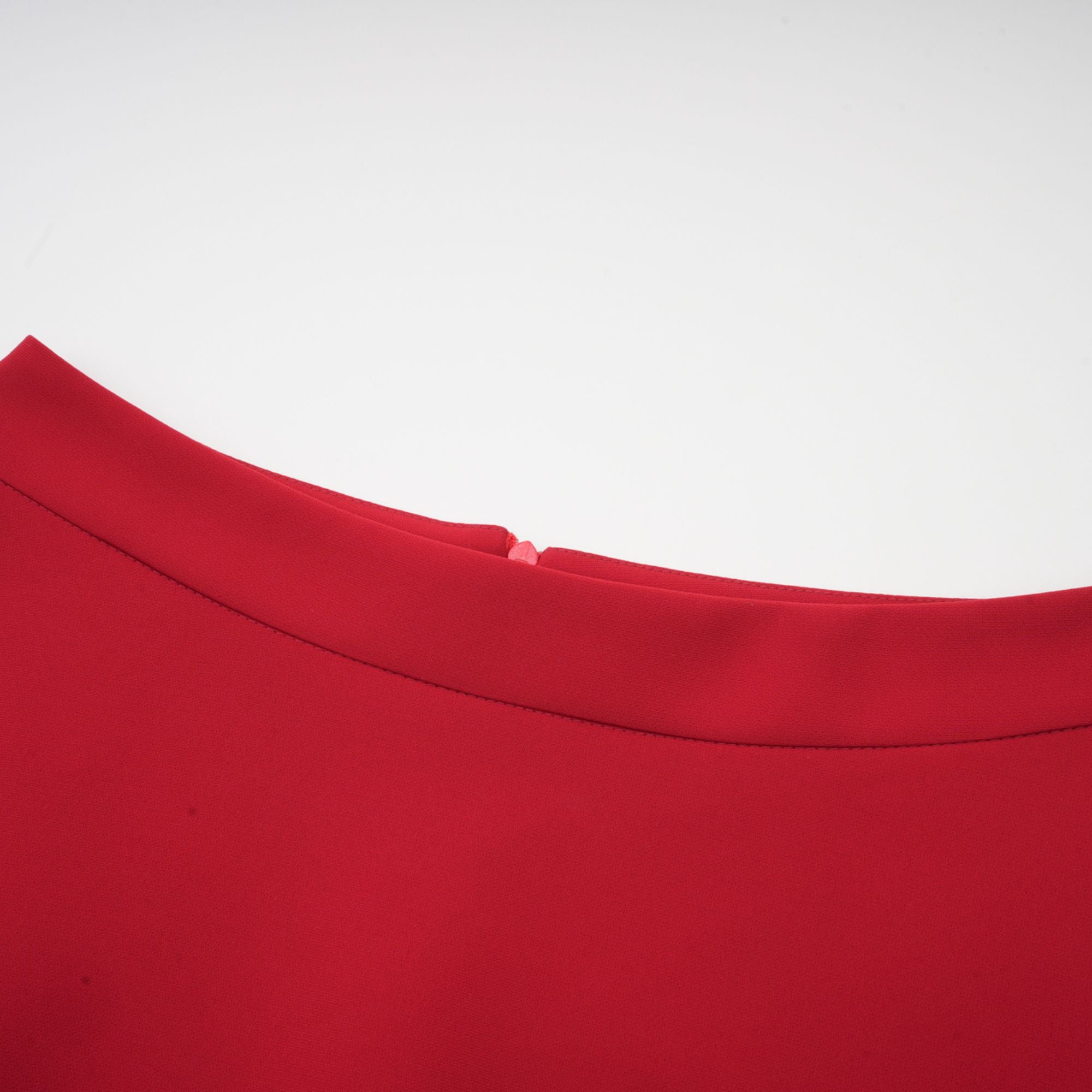Colette red pleated blouse & skirt matching set (Final Sale-US Only)