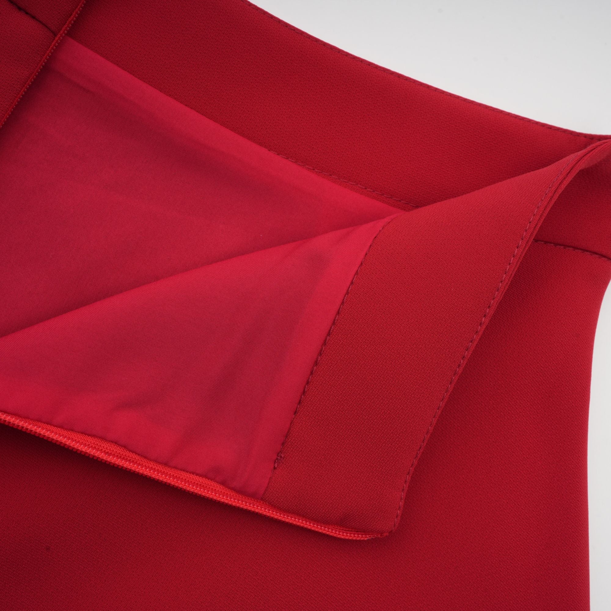 Colette red pleated blouse & skirt matching set (Final Sale-US Only)