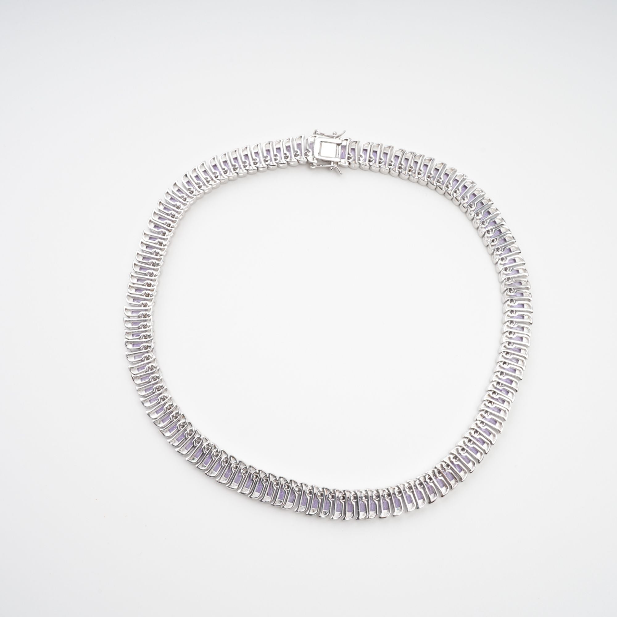 Isoline Light Purple Crystal Embellished Necklace (Final Sale)