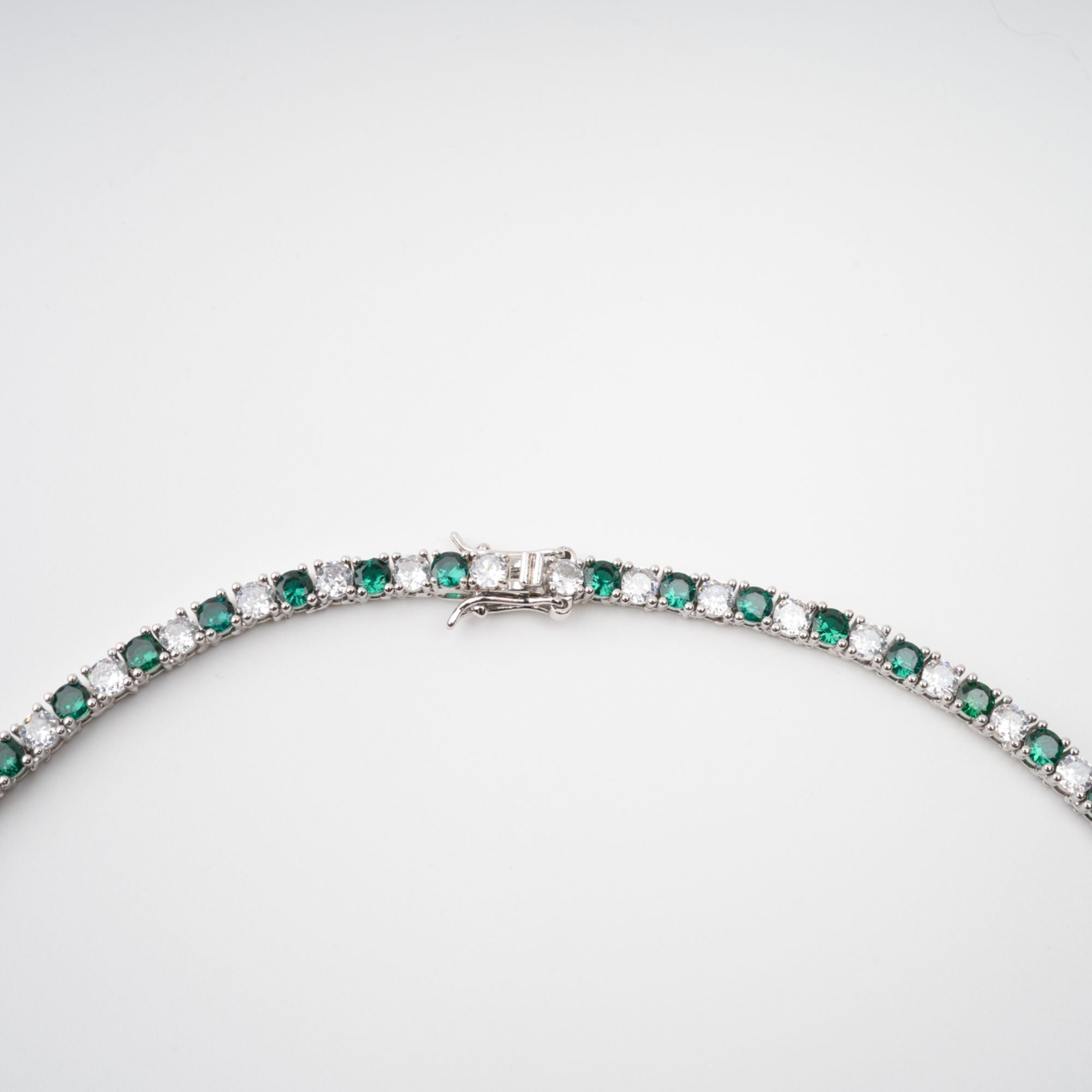 Héloïse Green Crystal Embellished Necklace (Final Sale)