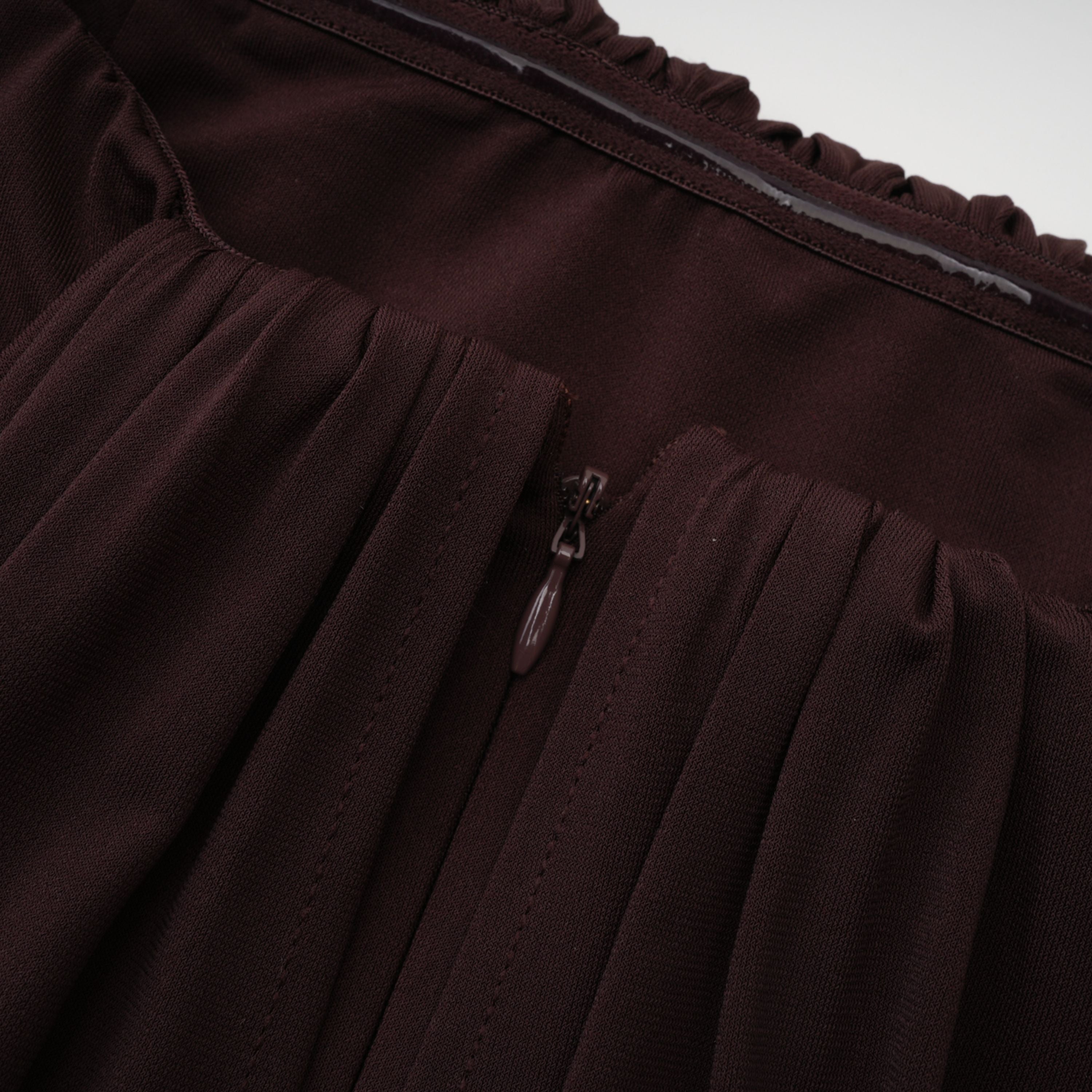 Honoria Chocolate Brown Off Shoulder Maxi Dress (Final Sale-US Only)