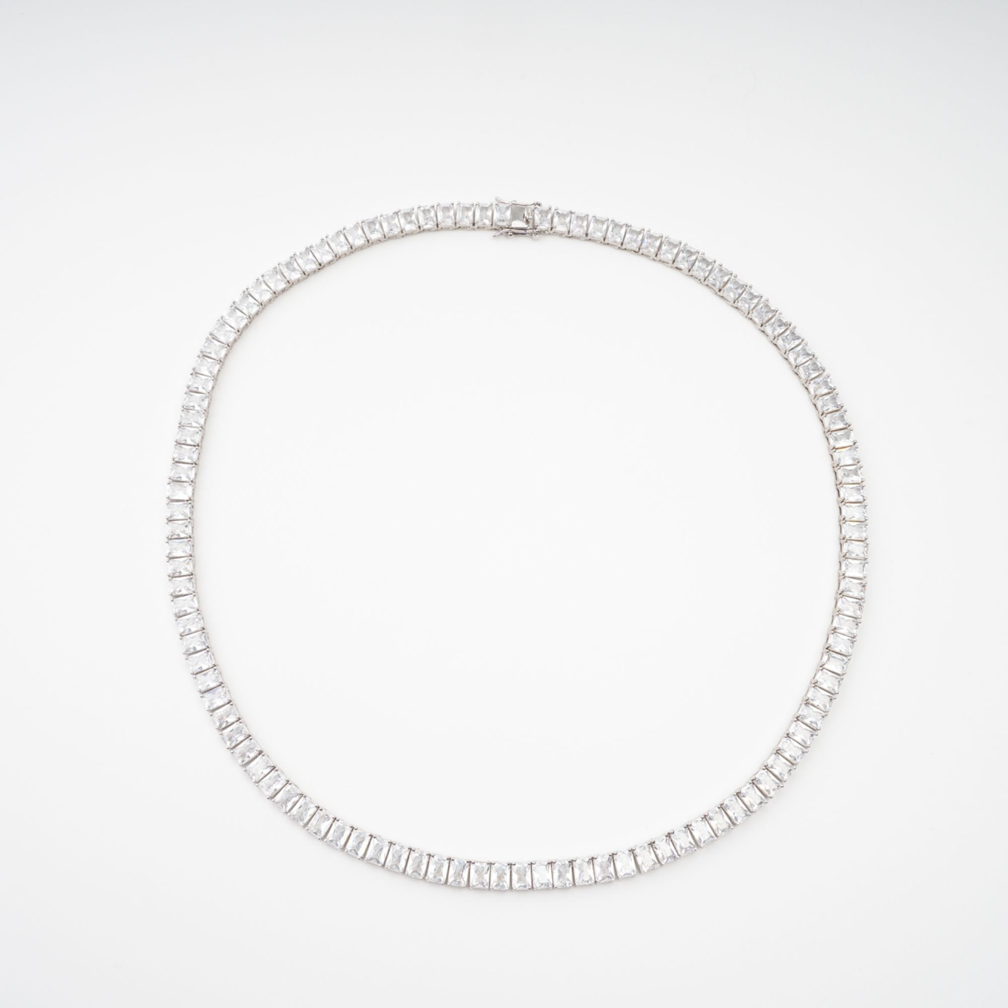 Florence Silver Tone Crystal Embellished Necklace (Final Sale-US Only)