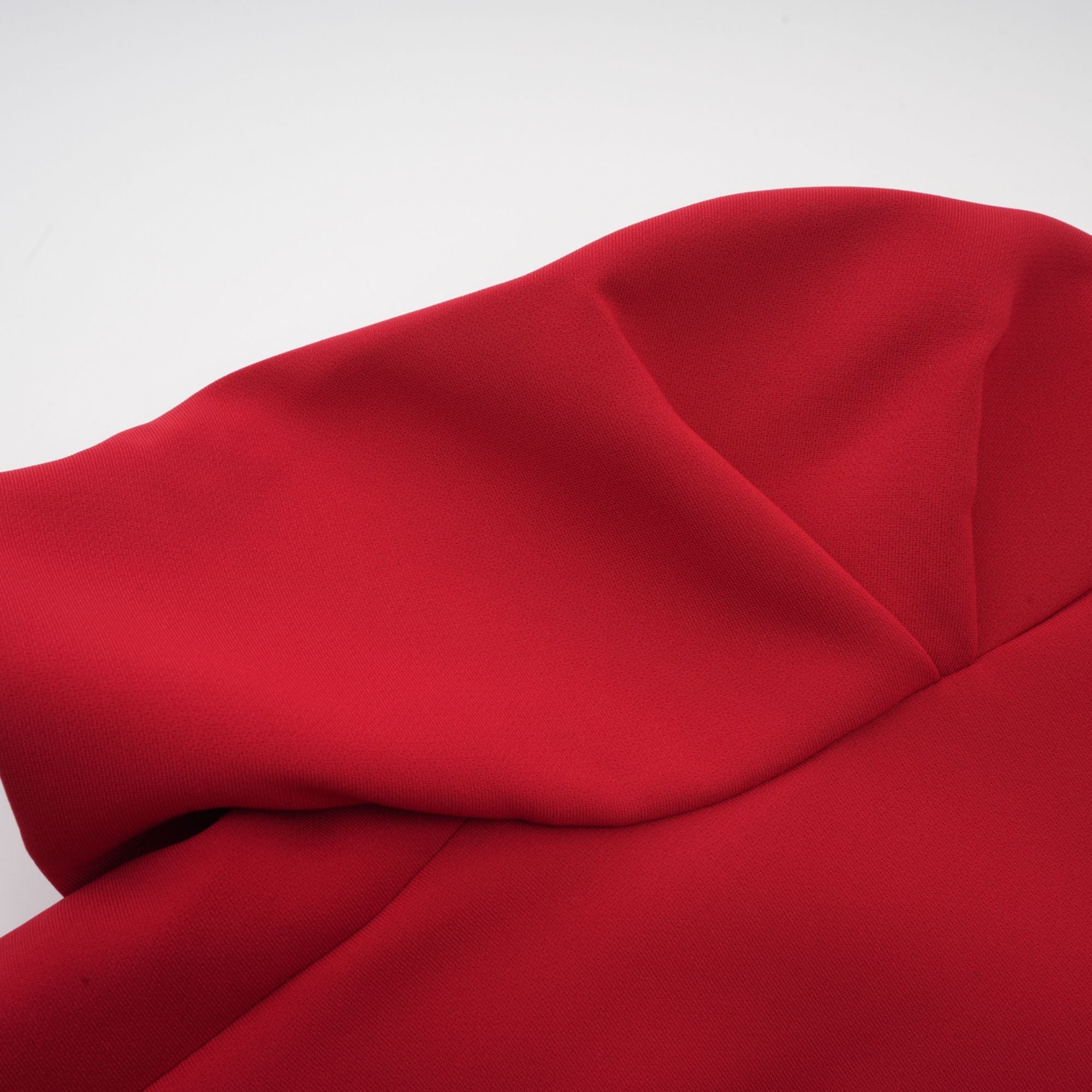 Colette red pleated blouse & skirt matching set (Final Sale-US Only)