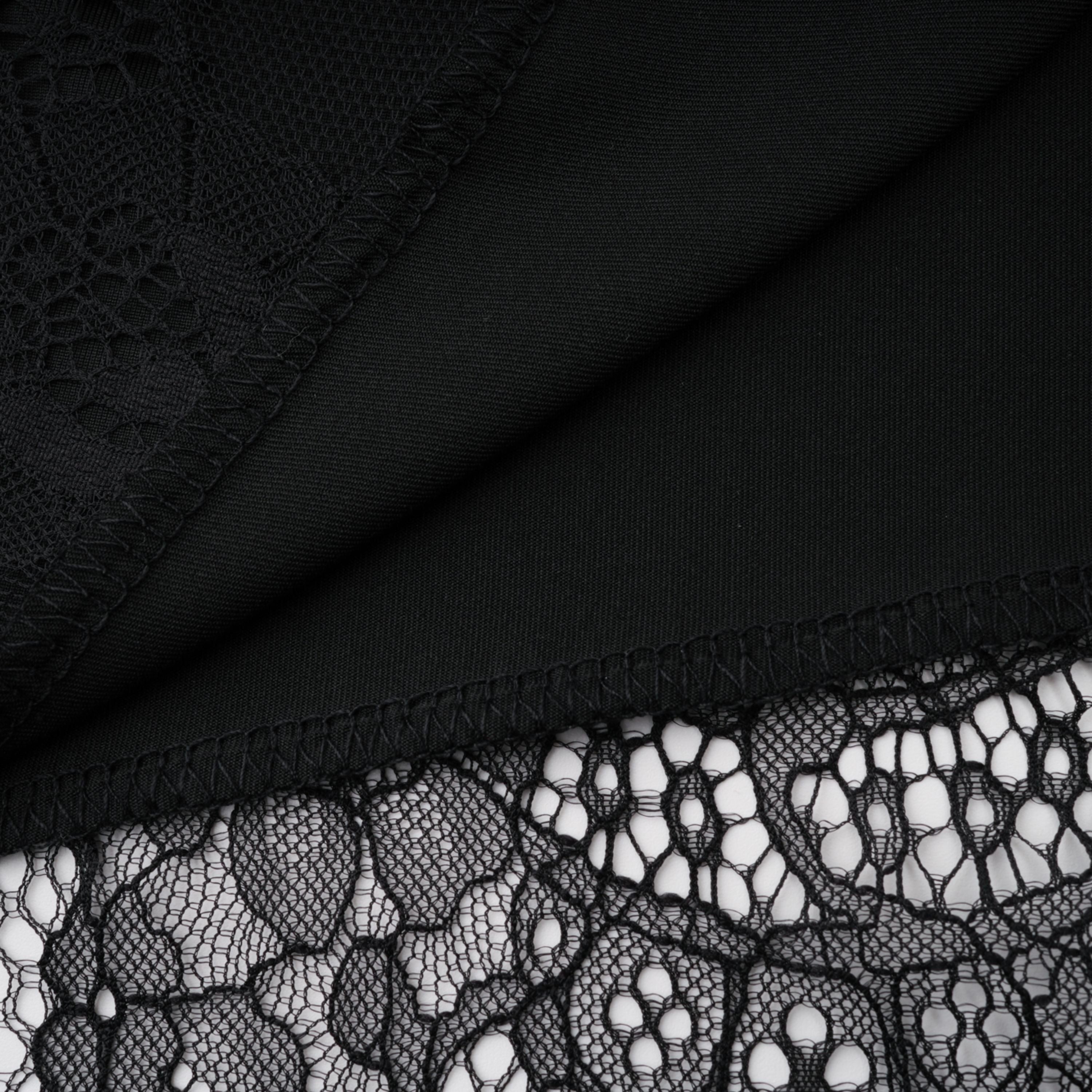 Alvaro Black Lace Shawl & Dress Set (Final Sale-US Only)