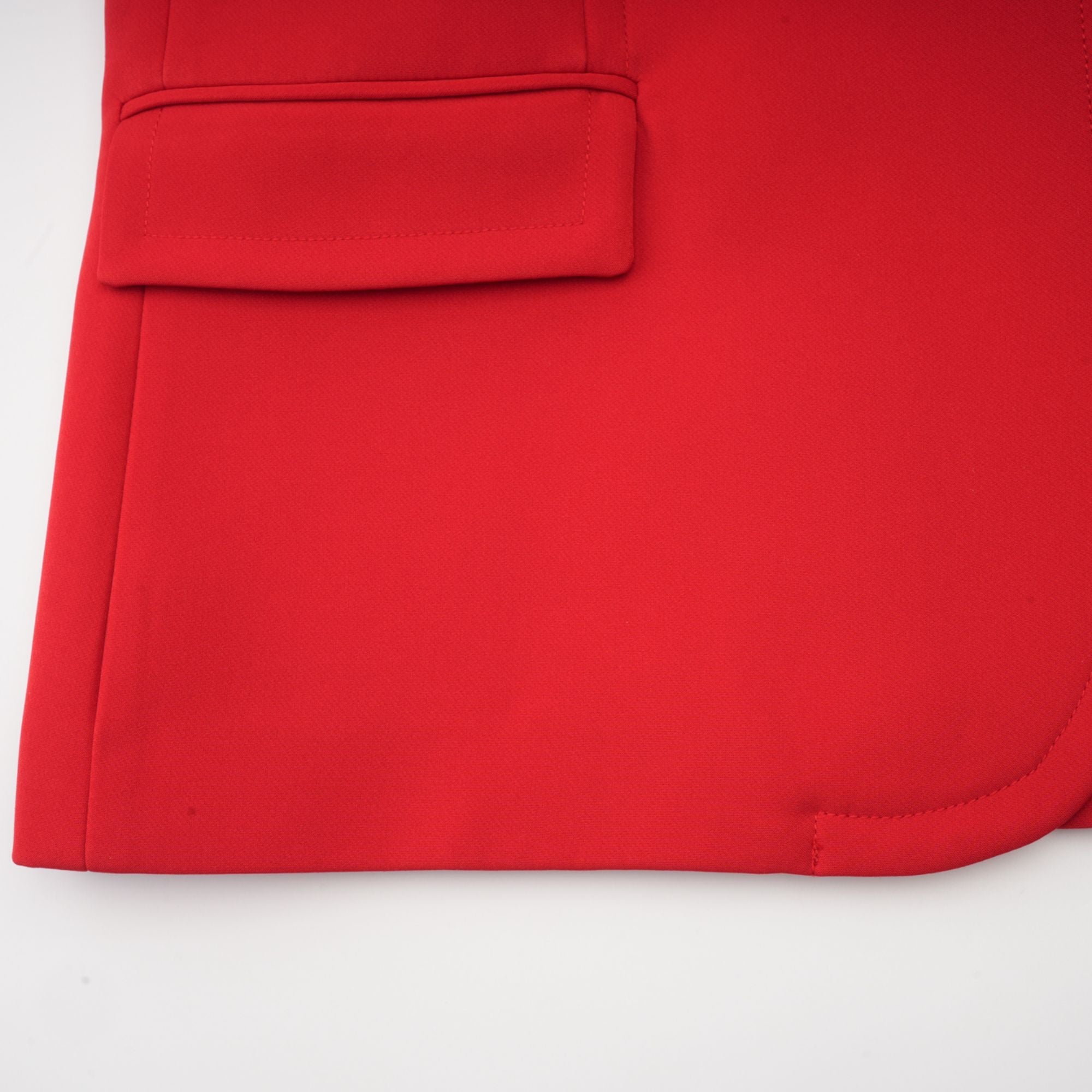 Blazer rouge Coline à coupe en sablier et double boutonnage (Vente définitive)