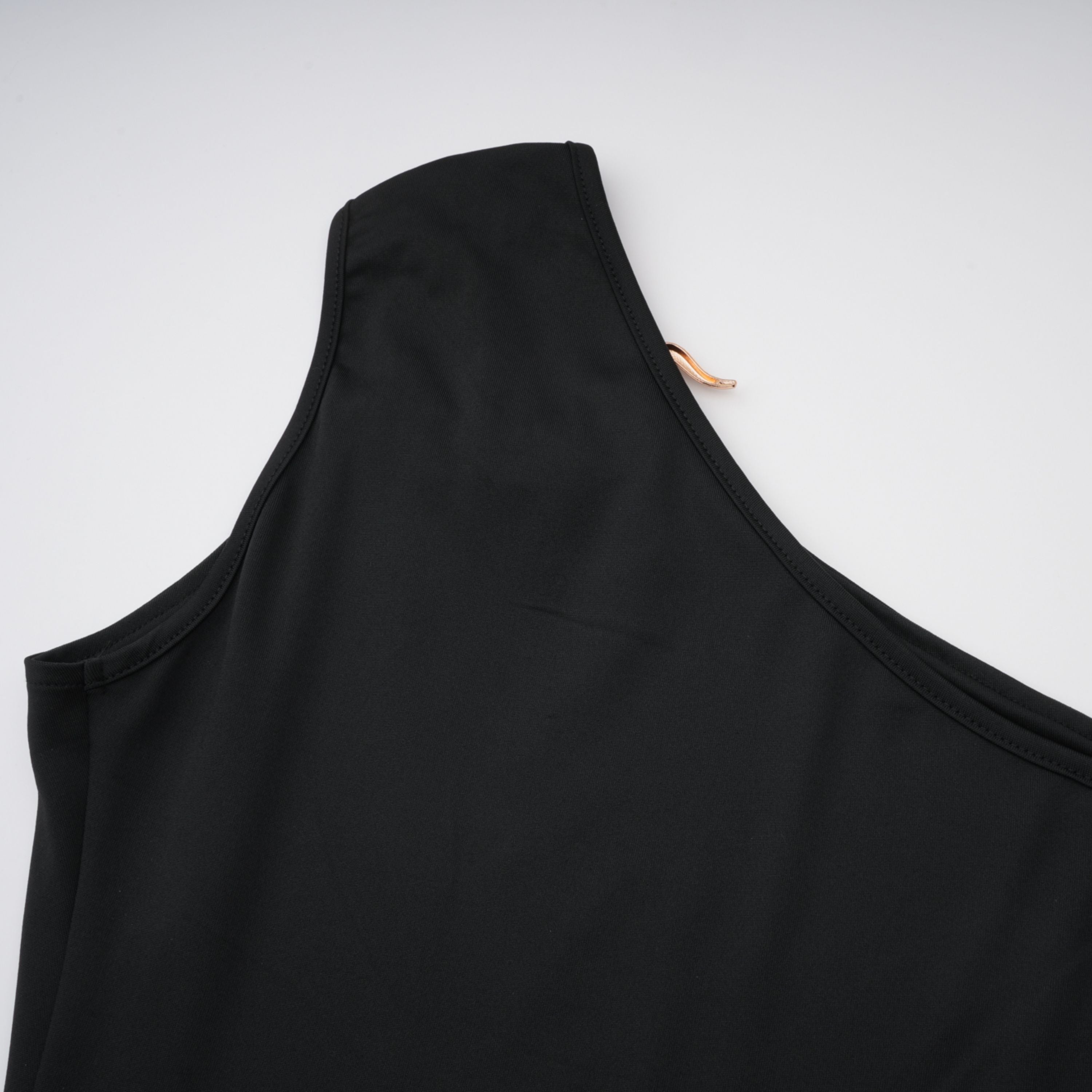 Tiziana Black One Shoulder Cut Out Maxi Dress (Final Sale)