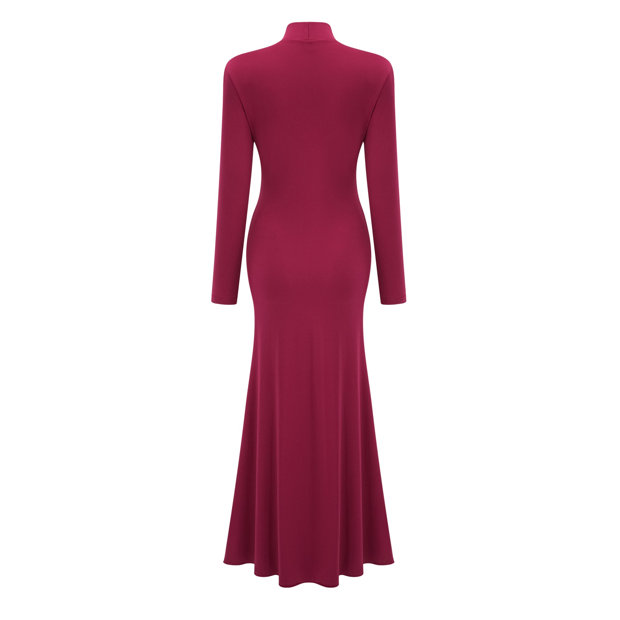 Neve Red High Neck Twist Knot Maxi Dress (Final Sale)