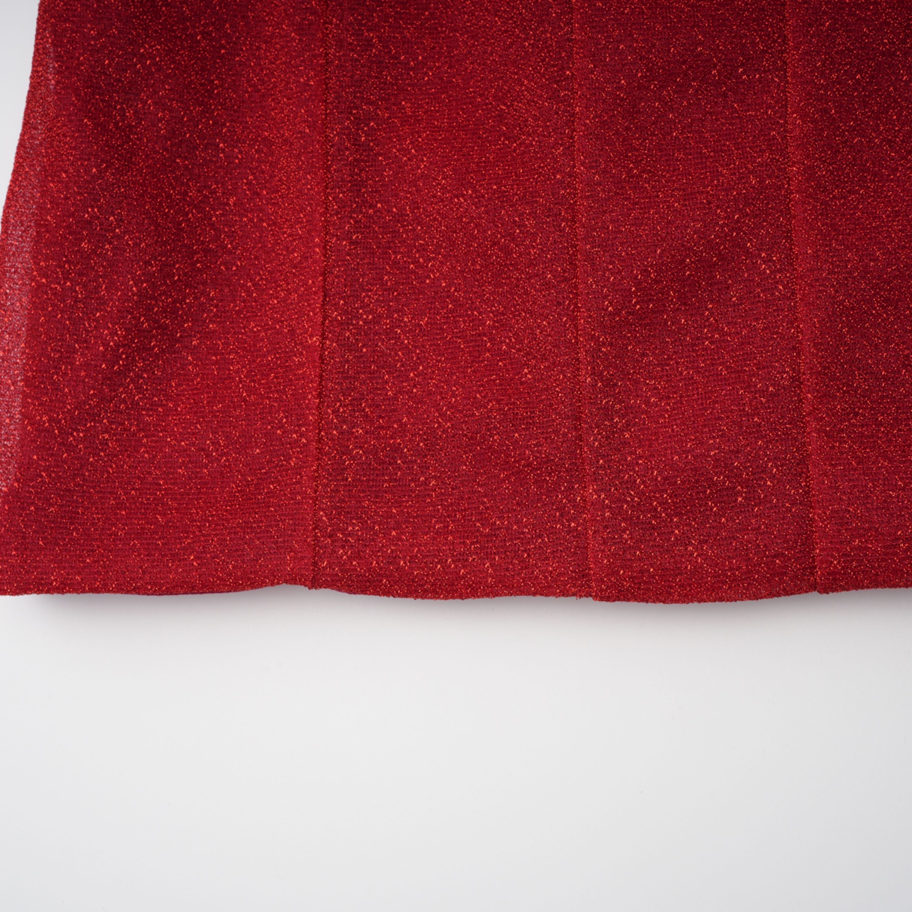 Orabelle Red Brilliance Drop Shiny Dress (Final Sale-US Only)