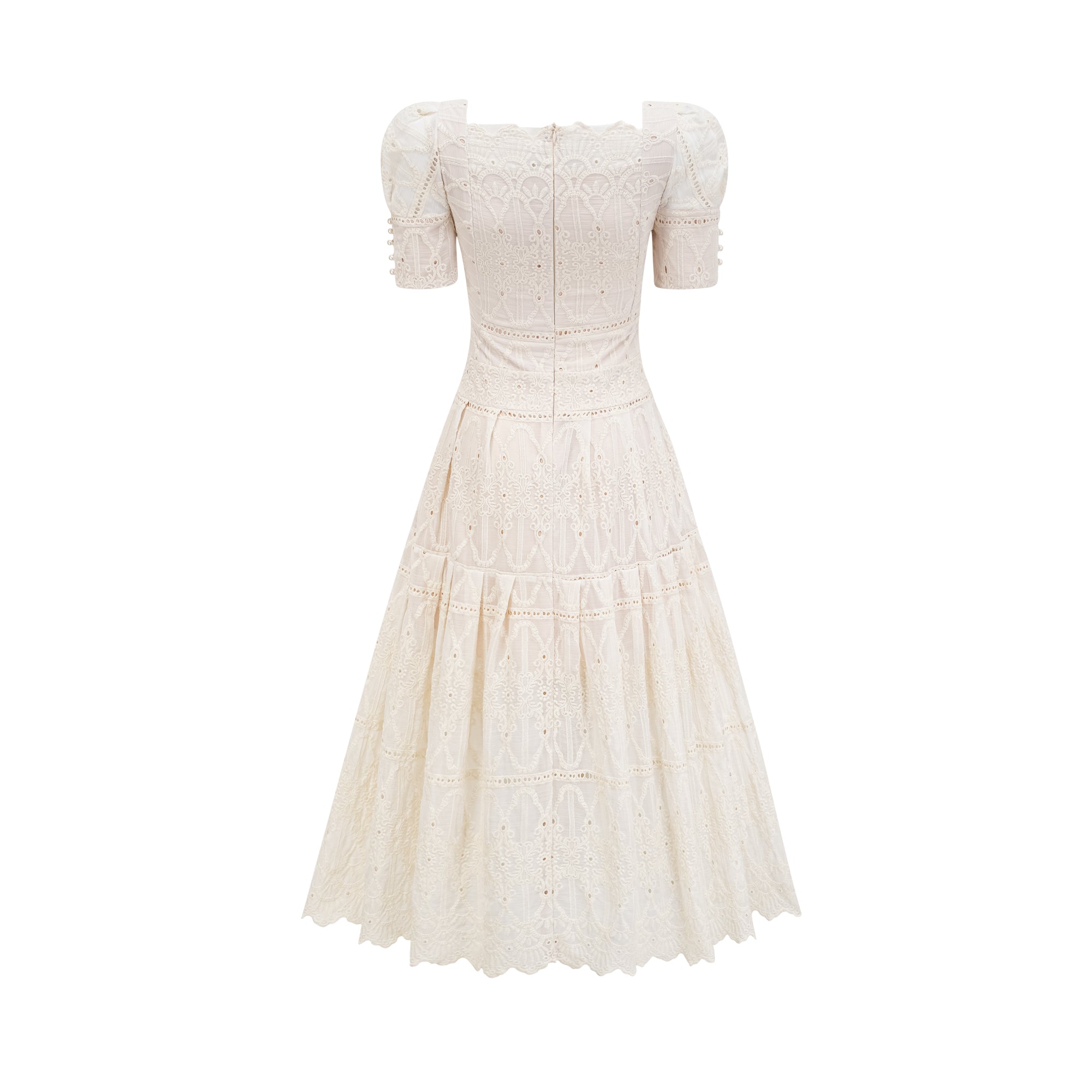 Anaïs faux-pearl embellished cut-out midi dress(Final Sale)