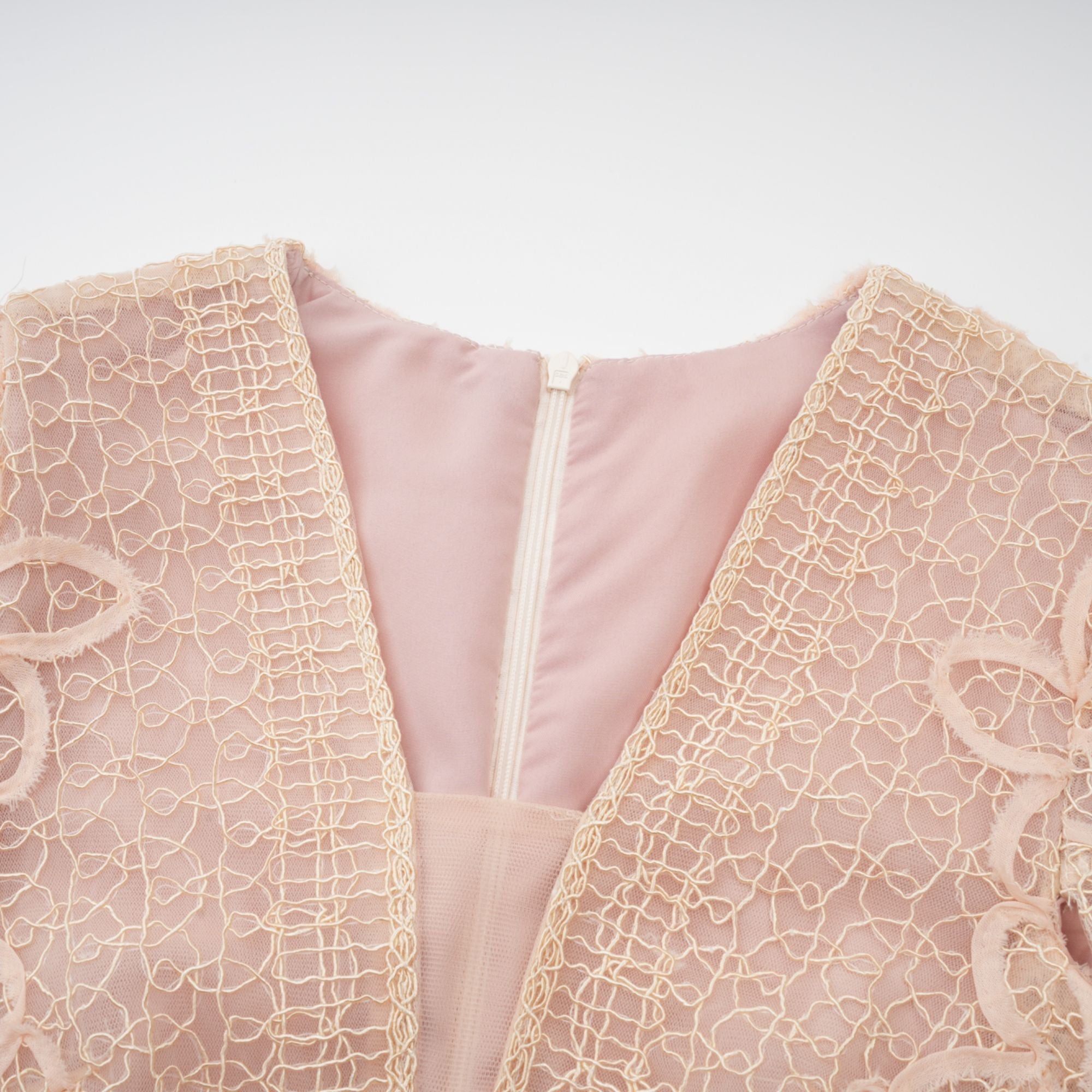Bérengère Neutrals Faux-flower Crochet Midi Dress (Final Sale-US Only)