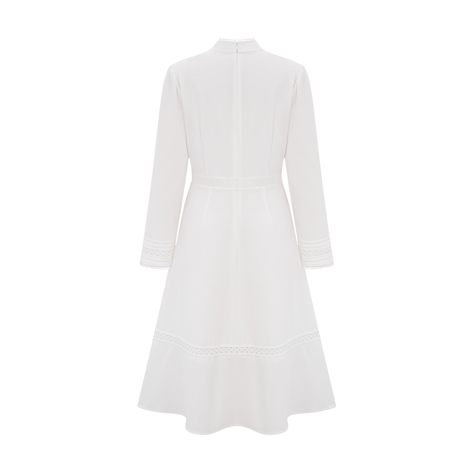 Madeleine white panelled embroidered midi dress (Final Sale-US Only)