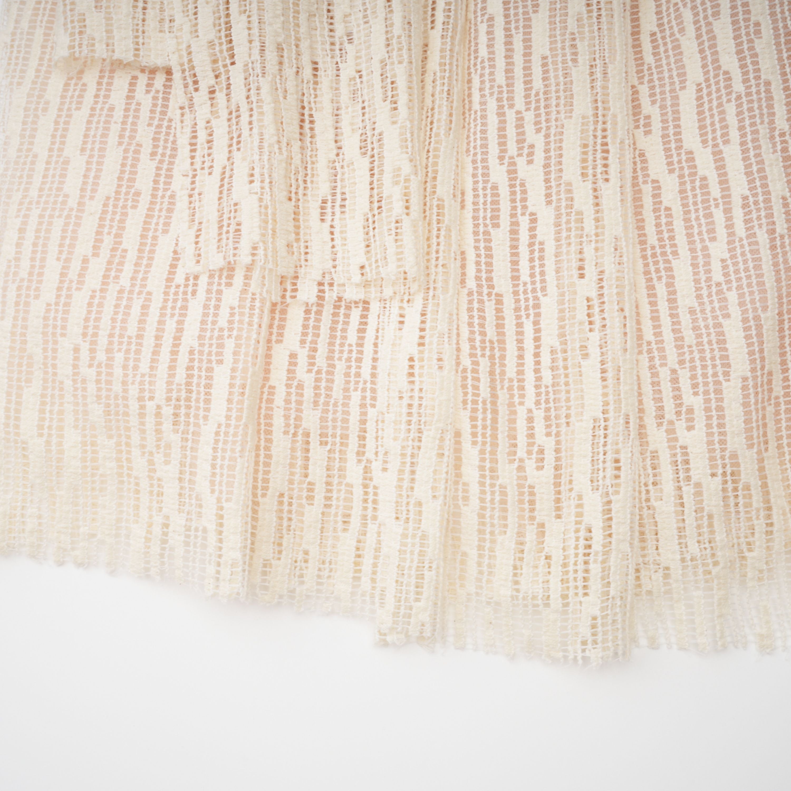 Cynthia Neutrals 3D Petal Textured Midi Dress (Final Sale-US Only)