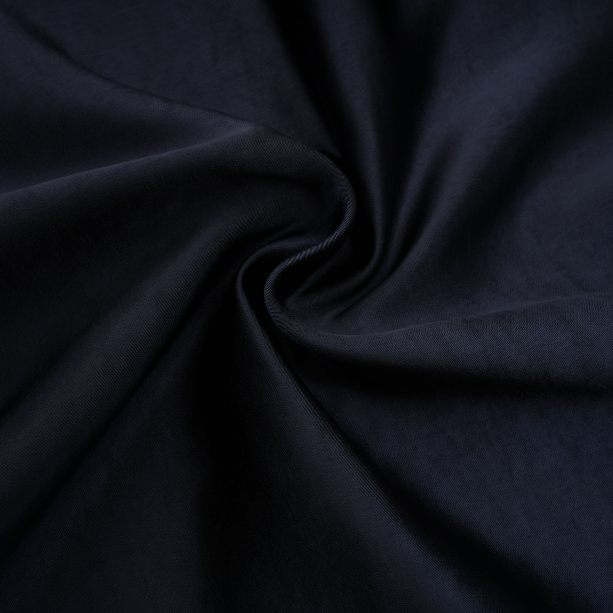 Navy blue short-sleeve maxi dress with a peplum jacket bodice and satin skirt