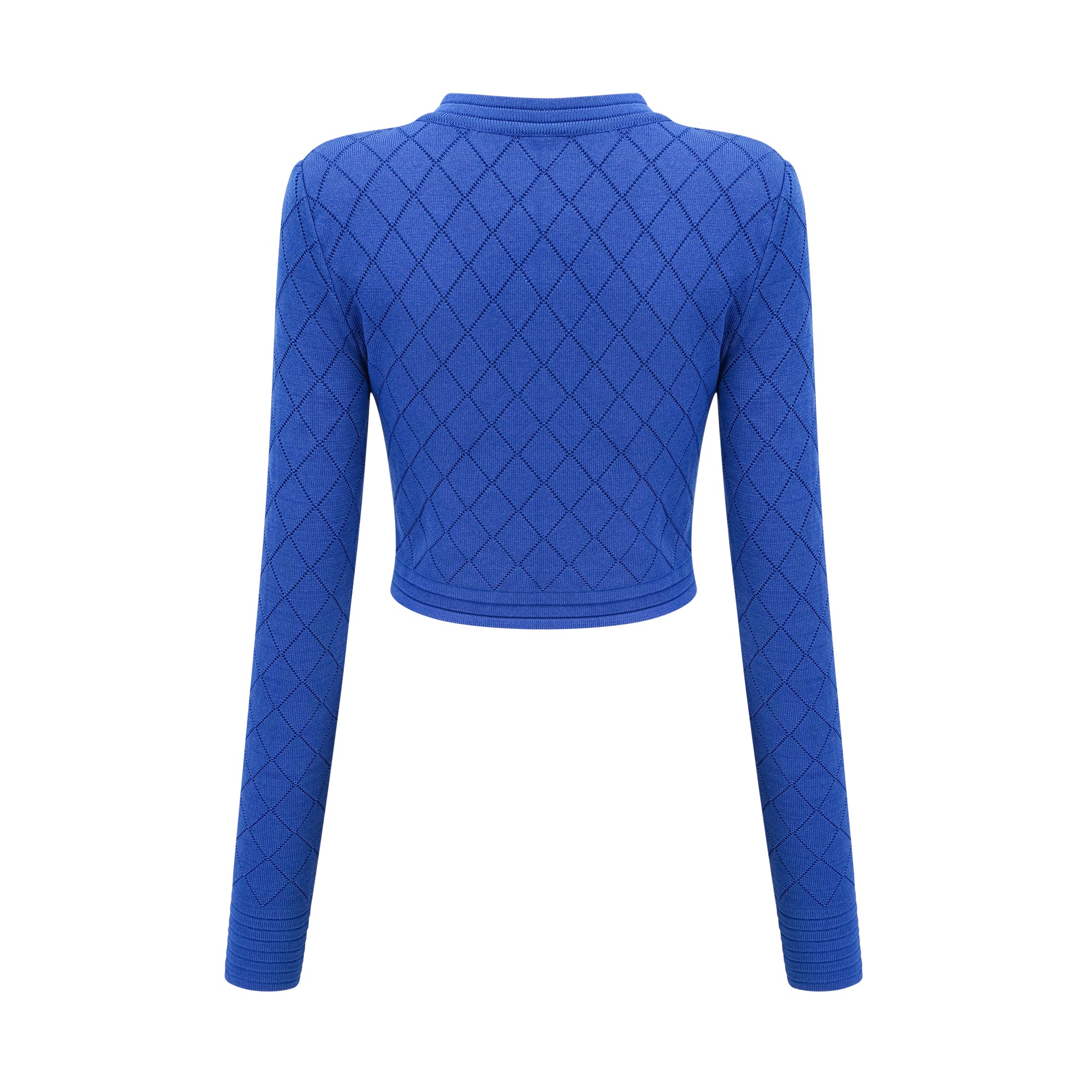 Maëlys blue button-detail knitted top & skirt matching set (Final Sale)