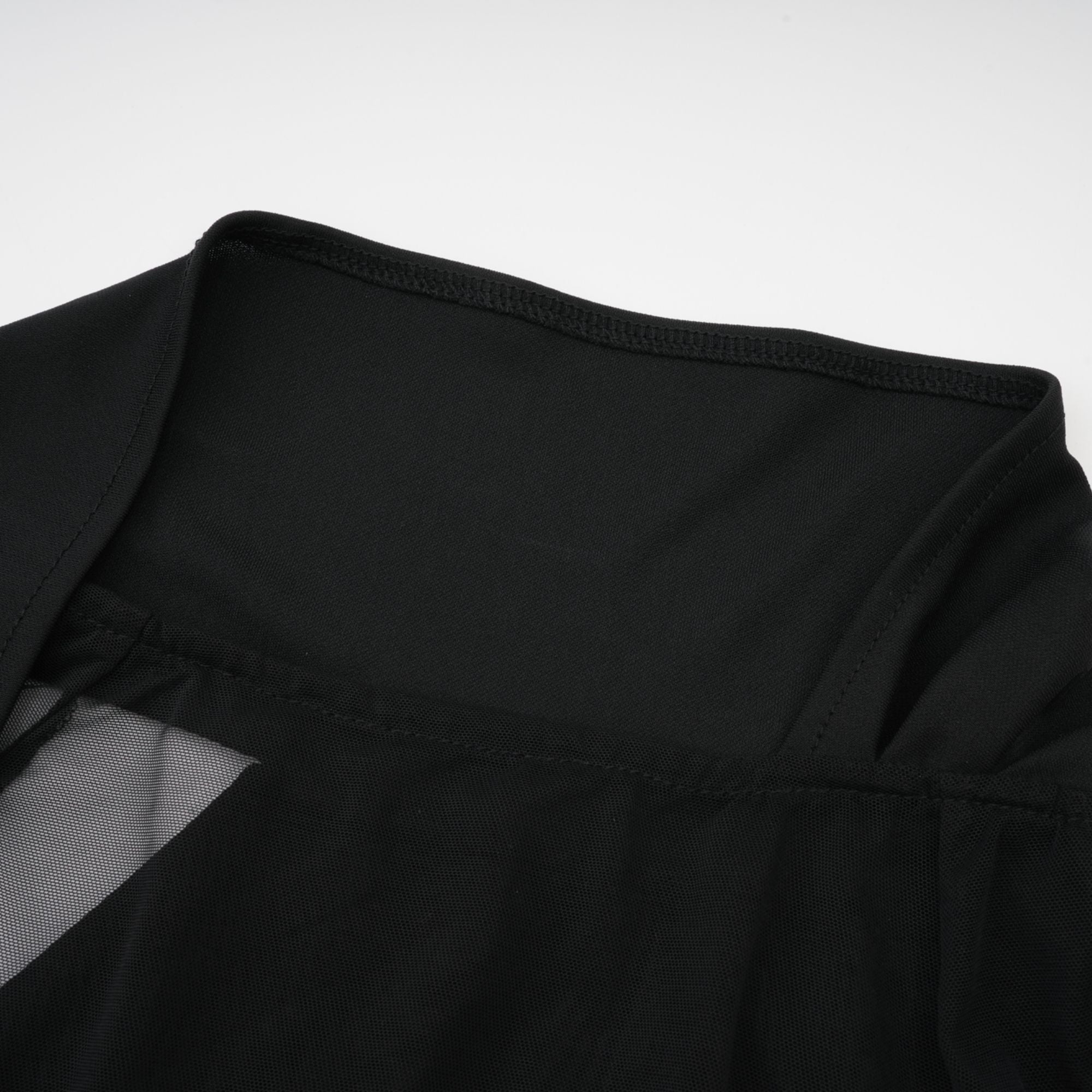 Robe midi semi-transparente à volants Clarisse (Vente définitive - États-Unis uniquement)