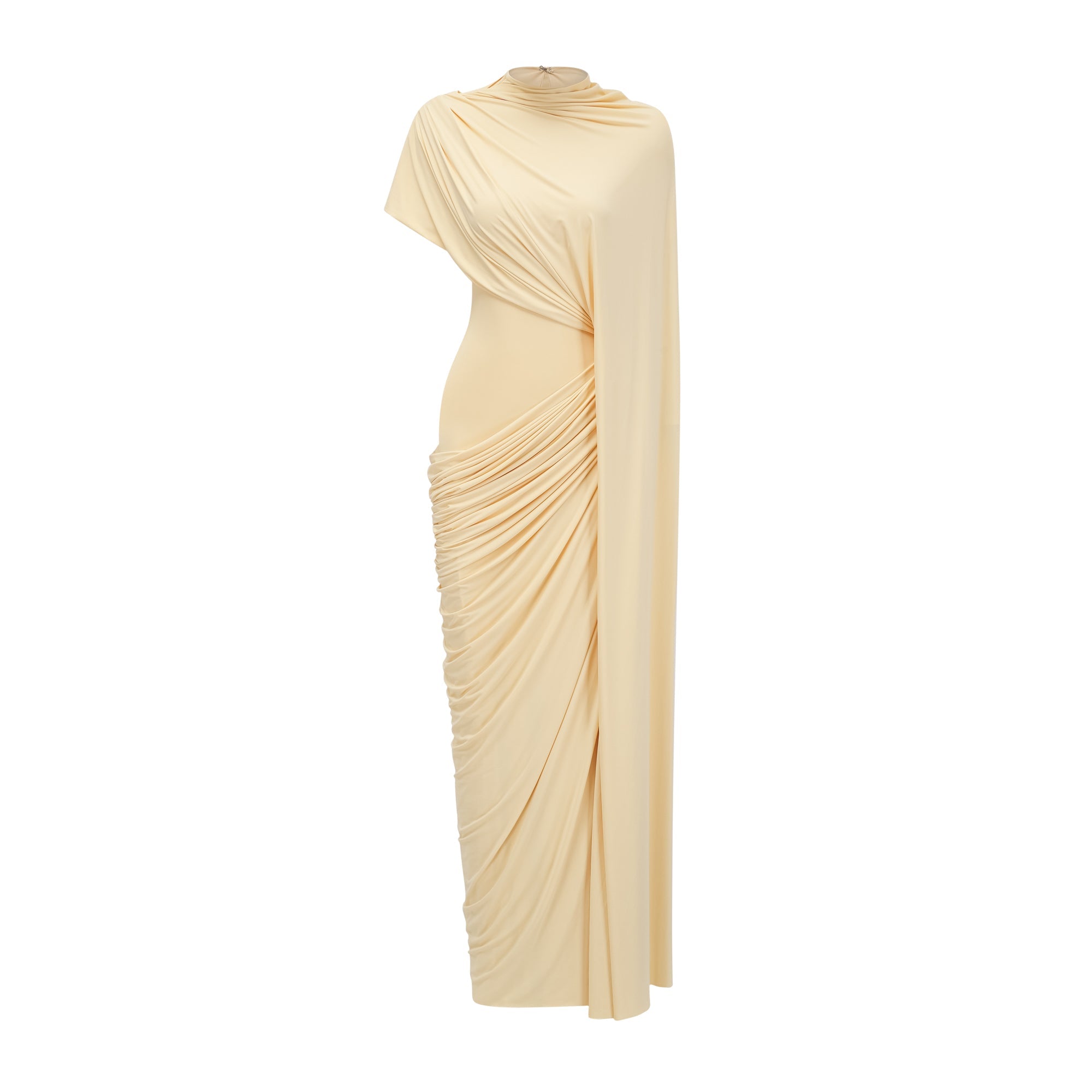 Asymmetrical Draped Cape & Dress
