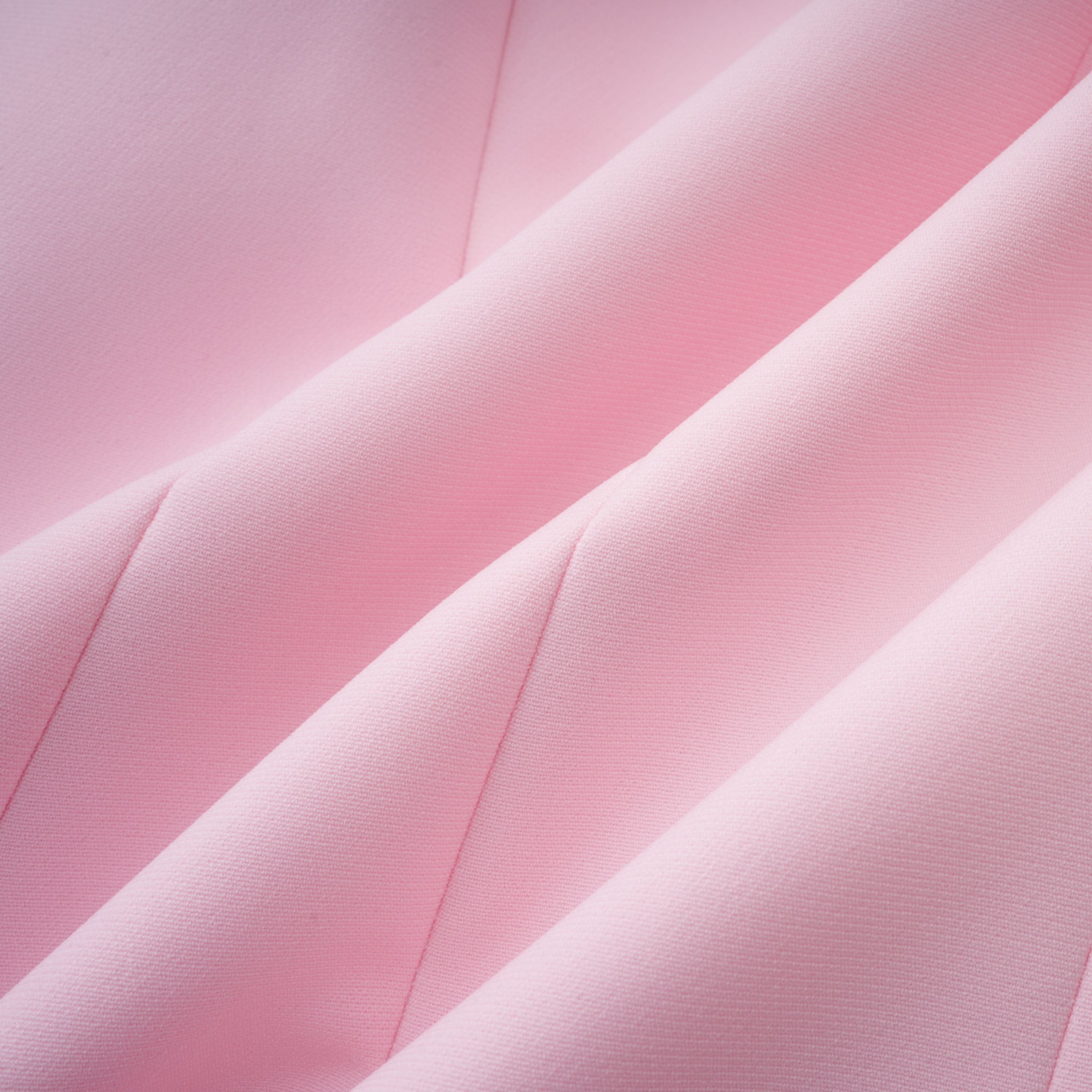 Mini-robe-blazer Freja rose à bordure de plumes