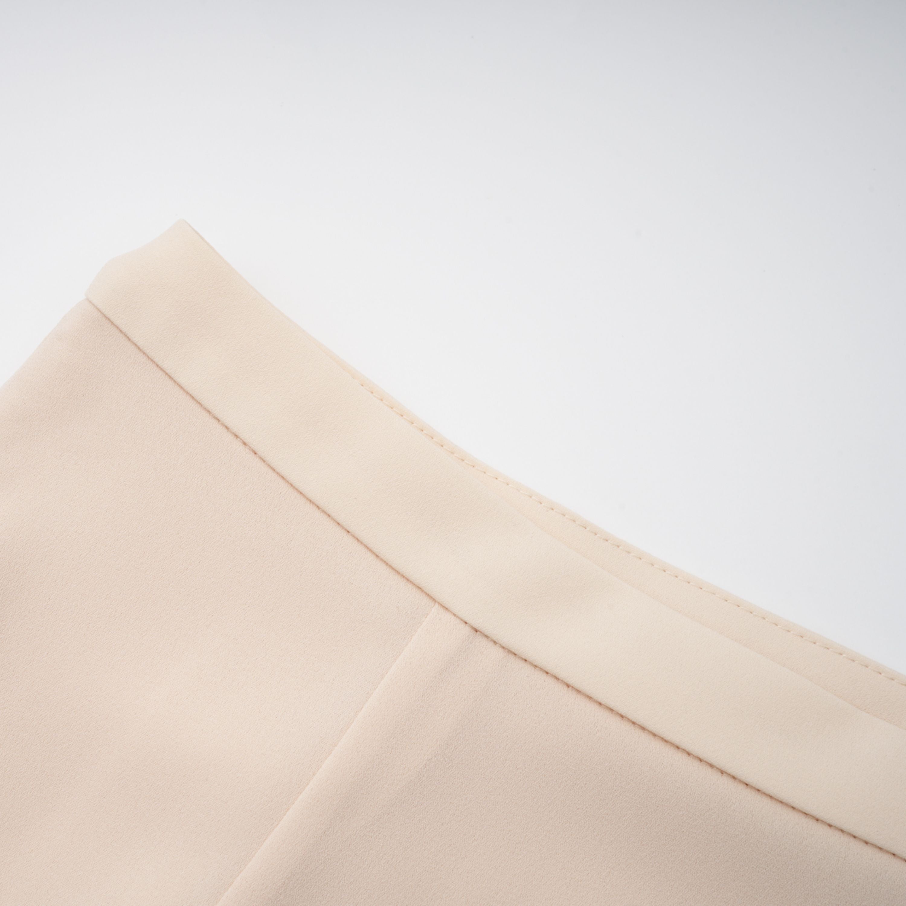 Zsófia Neutral Lace Panel Chiffon Top & Skirt Matching Set (Final Sale)