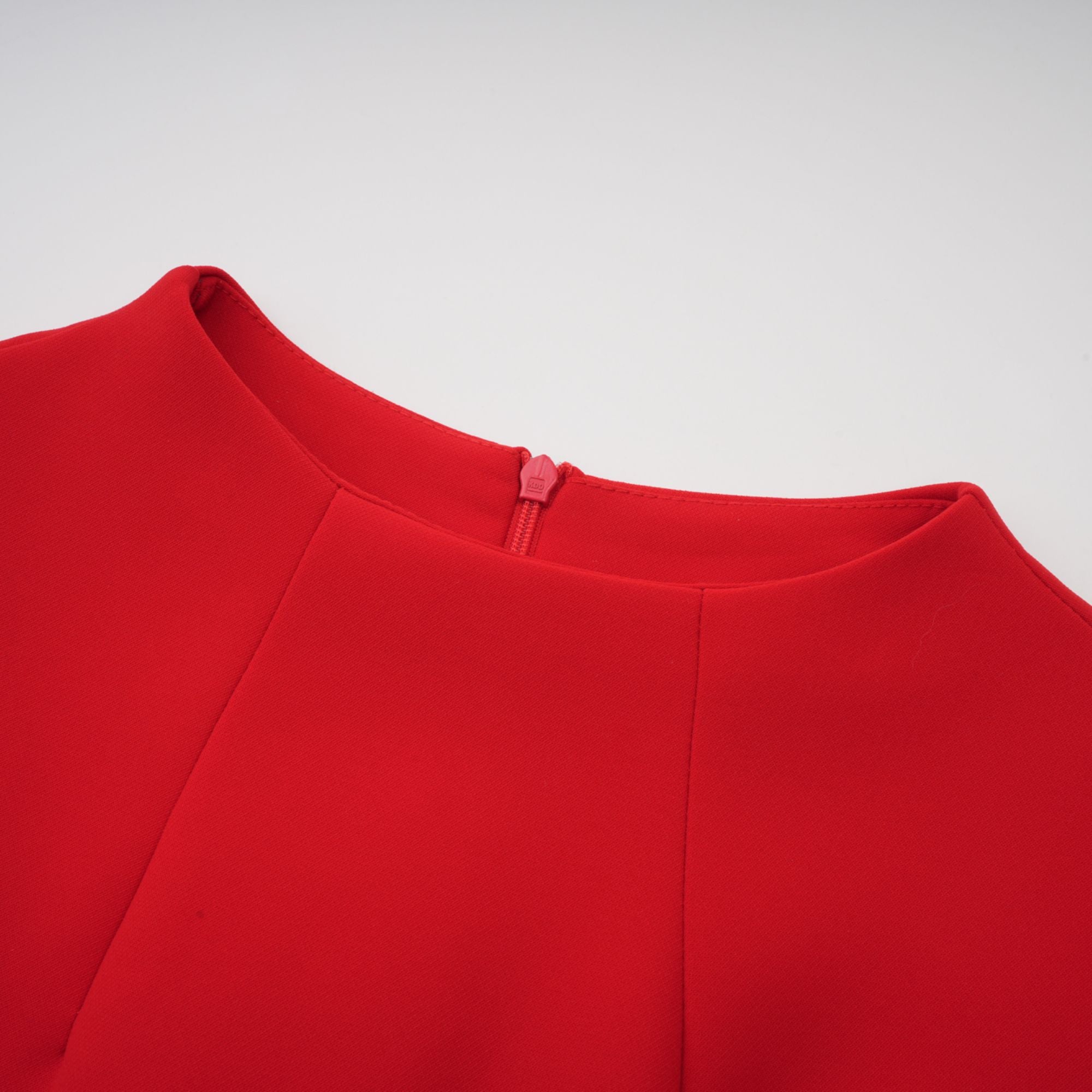 Esther red cap-sleeve mini dress (Final Sale-US Only)