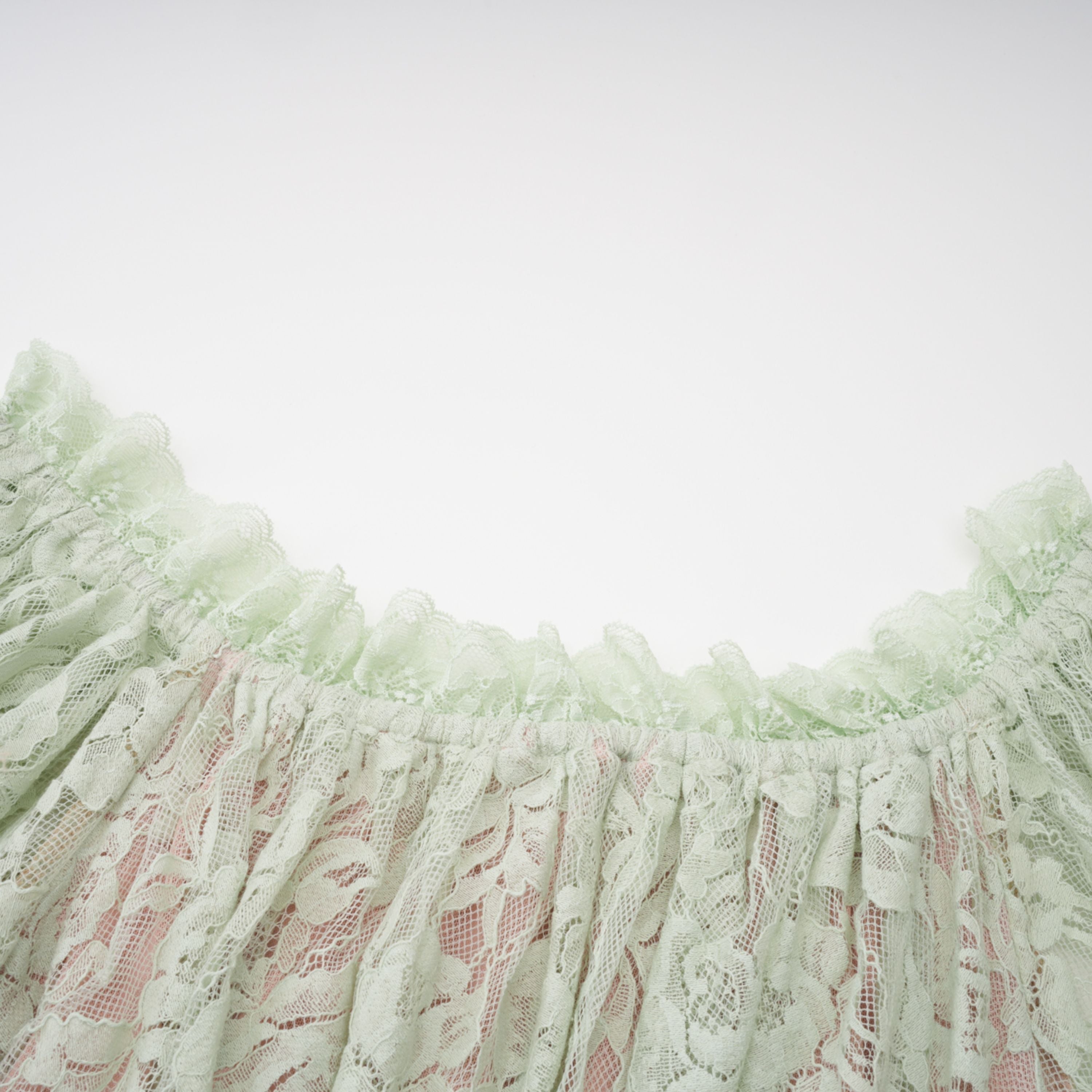 Alexis Sage Green Semi-Sheer Floral Lace Mini Dress