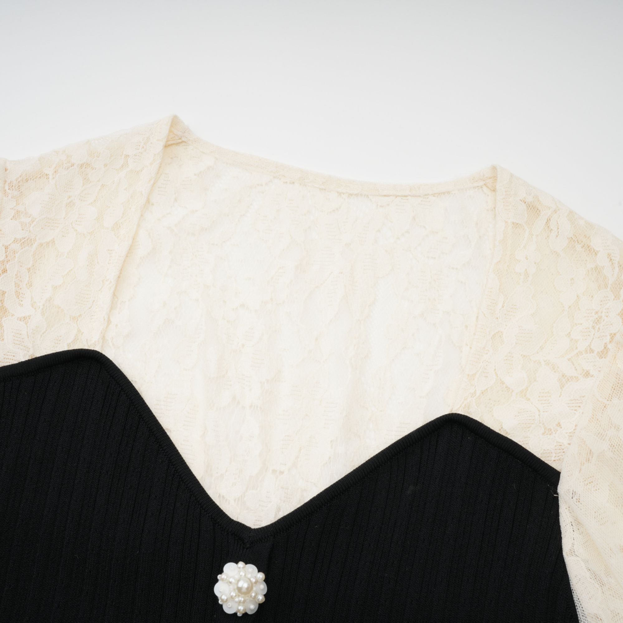 Noa lace-trimmed knit midi dress (Final Sale-US Only)