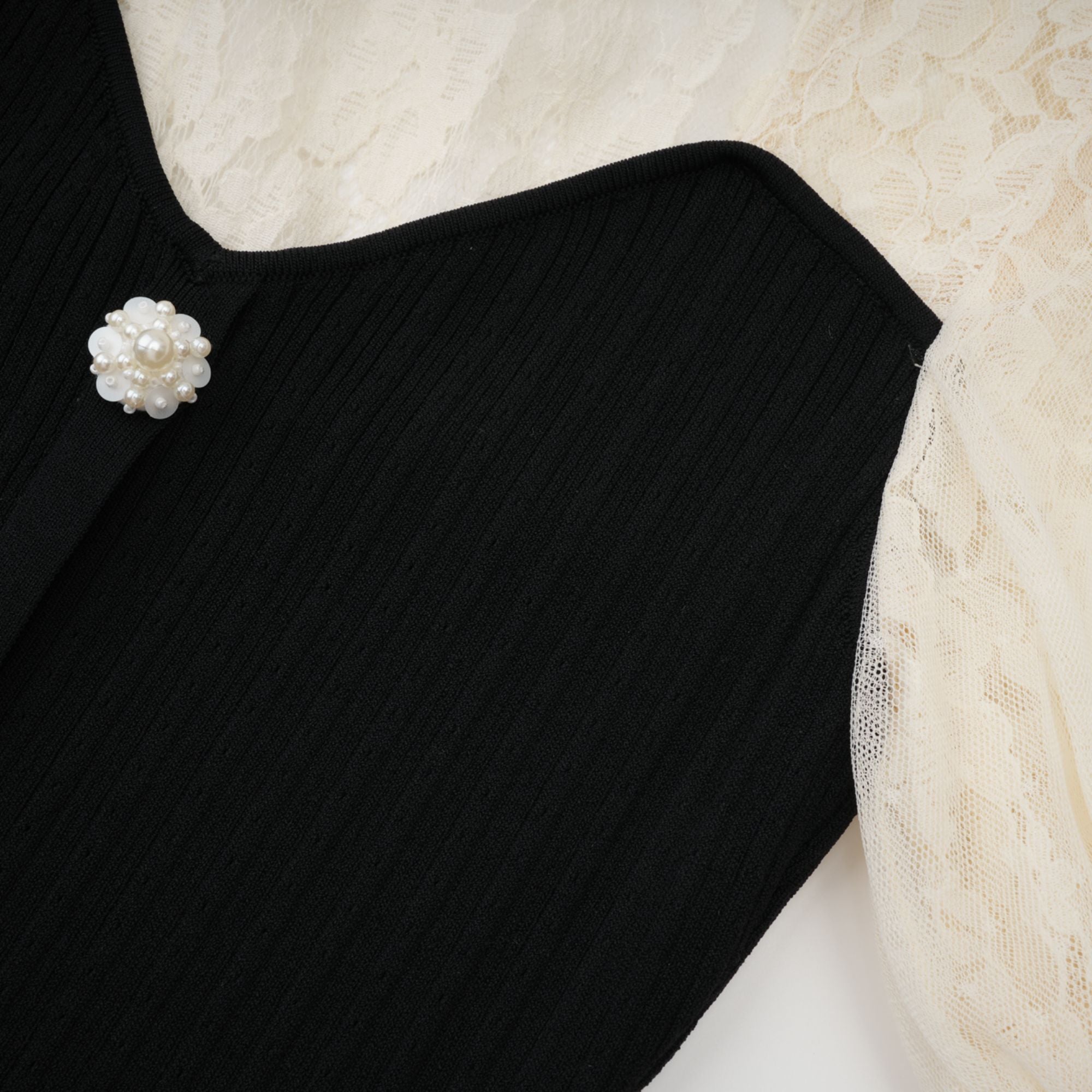 Noa lace-trimmed knit midi dress (Final Sale-US Only)