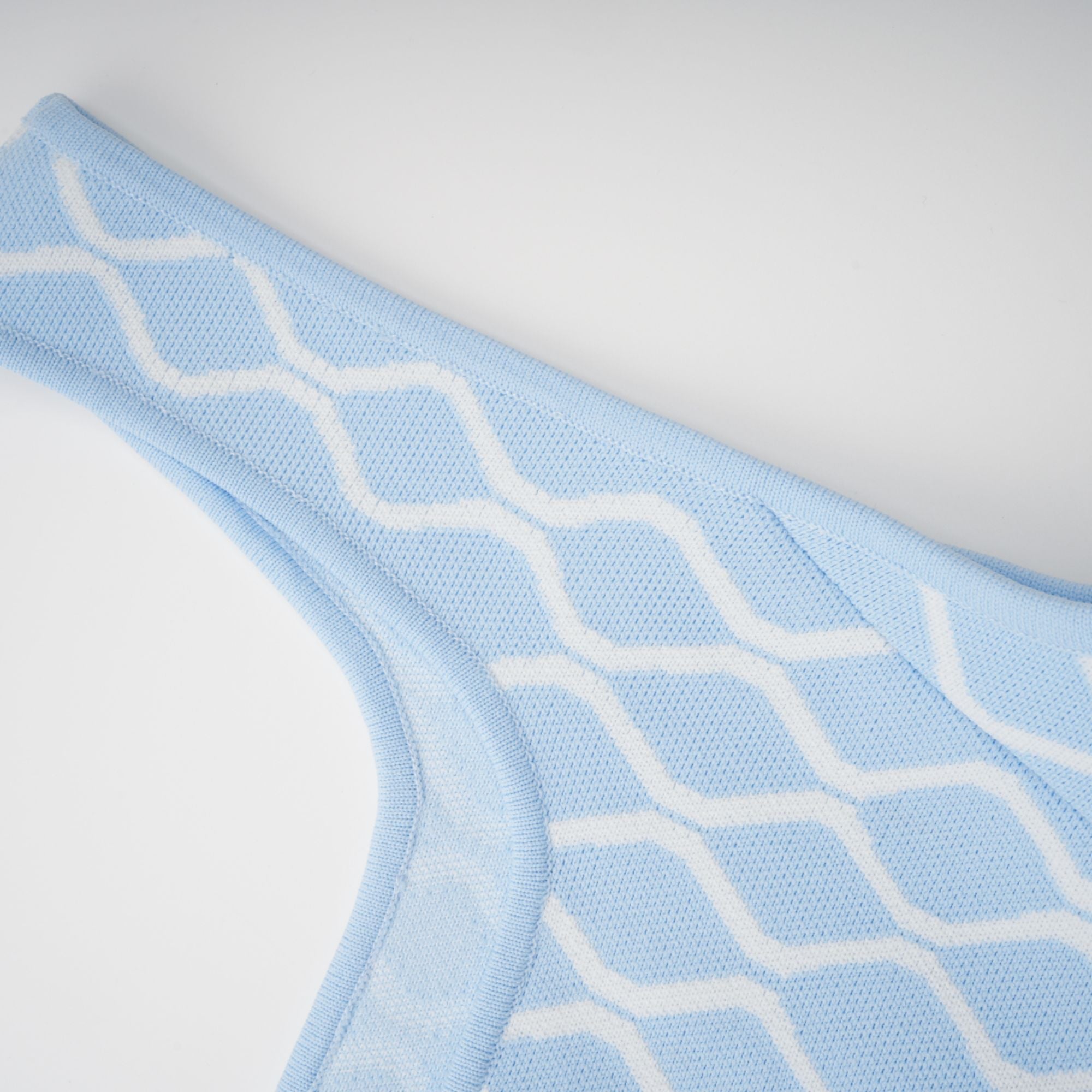 Mini-robe sans manches à motif jacquard Hélène