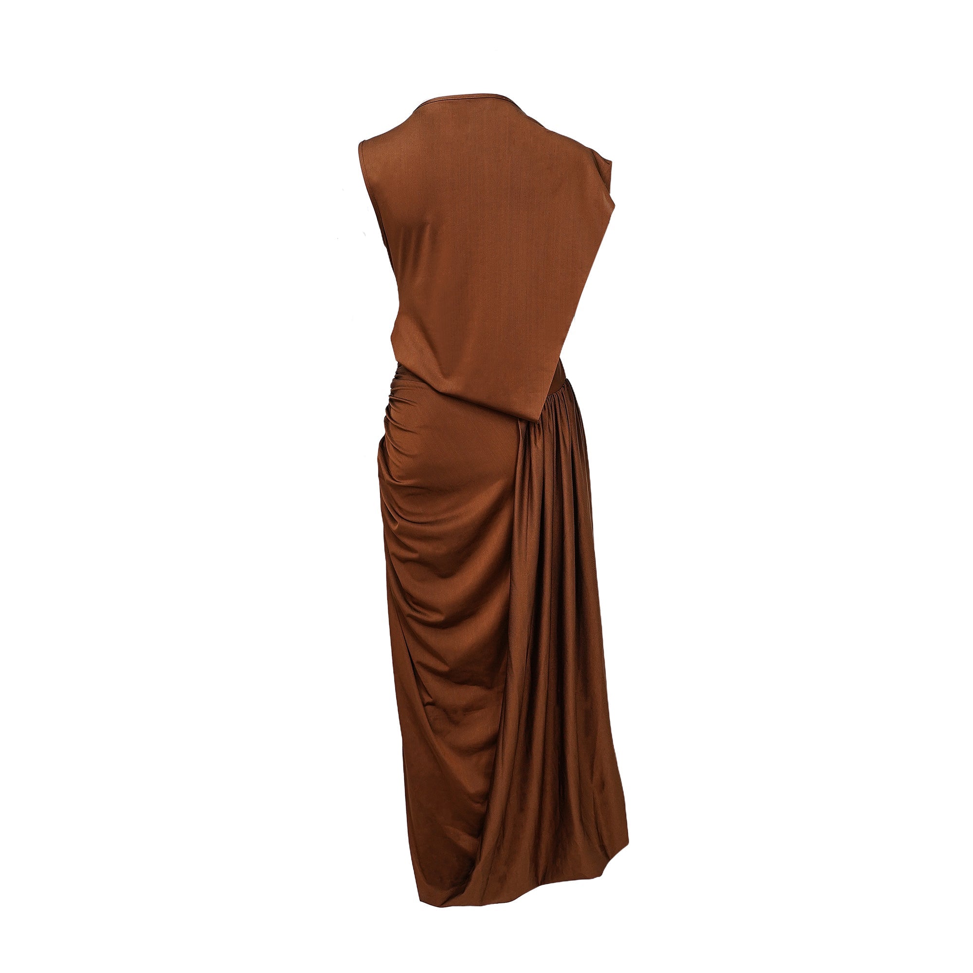 فستان طويل غير متماثل بزخارف من Reine Brown (بيع نهائي - الولايات المتحدة فقط)