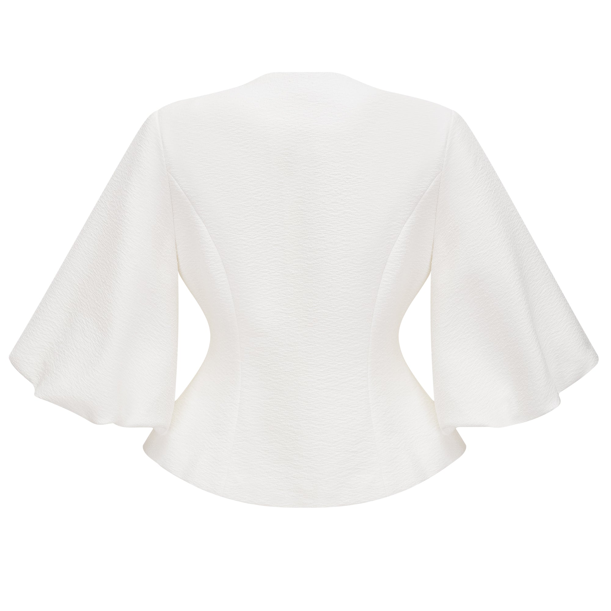 Jóna White Embellished Wrap Blouse (Final Sale)
