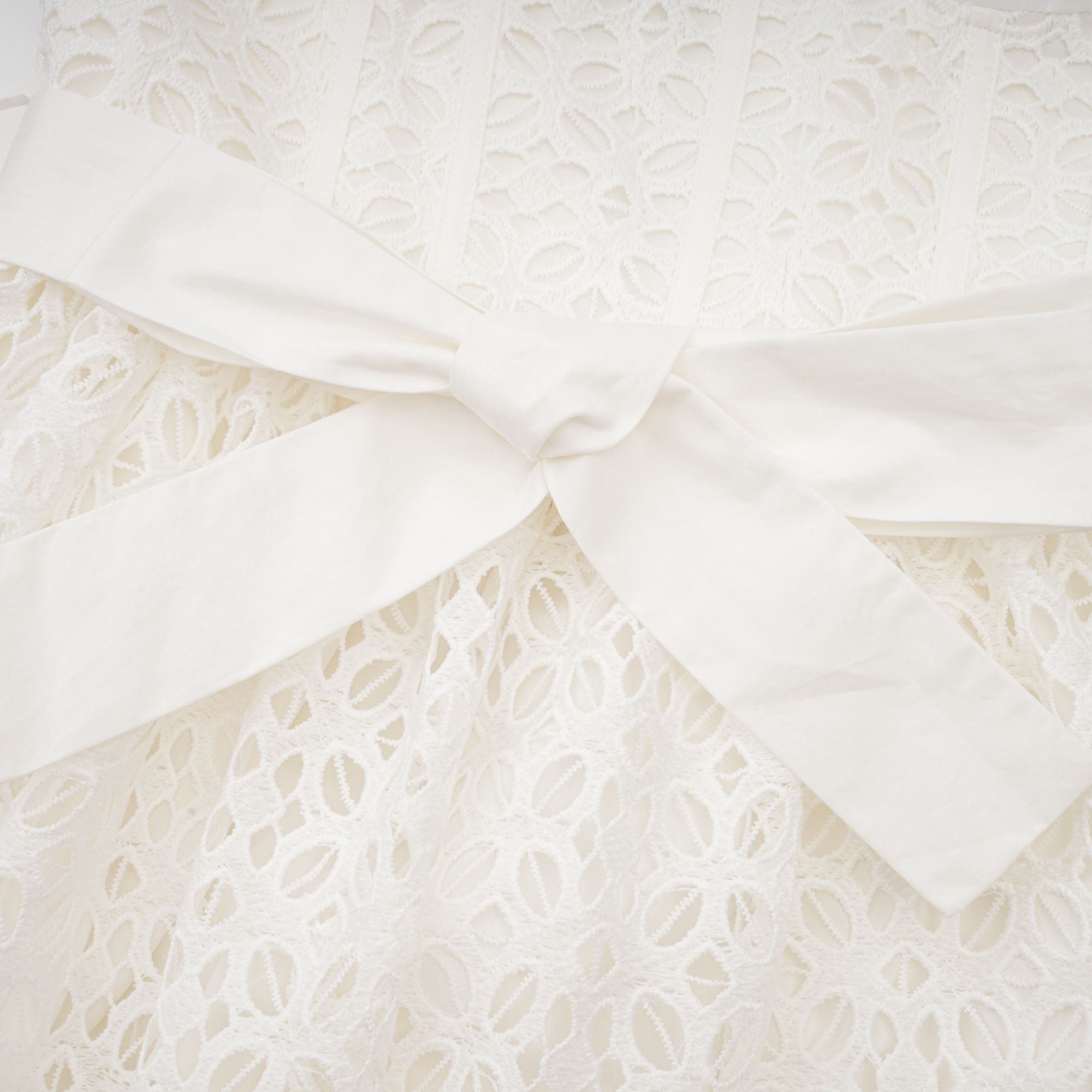 Robe midi en coton à découpes et ceinture Catriona (Vente définitive - États-Unis uniquement)