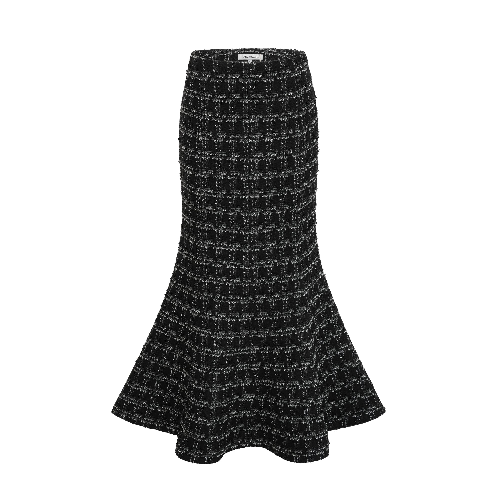 Axelle black checked tweed vest top & skirt matching set (Final Sale)
