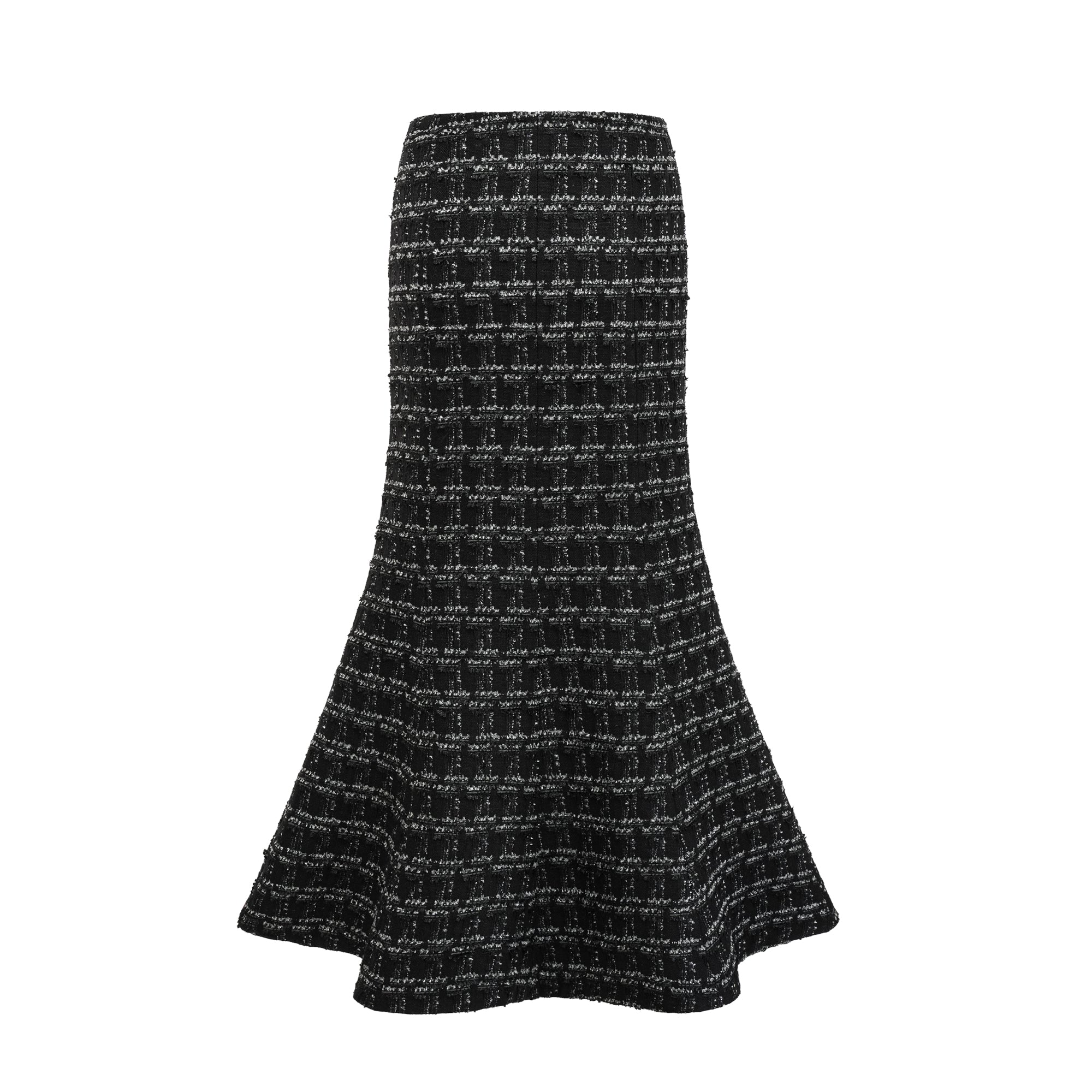 Axelle black checked tweed vest top & skirt matching set (Final Sale)