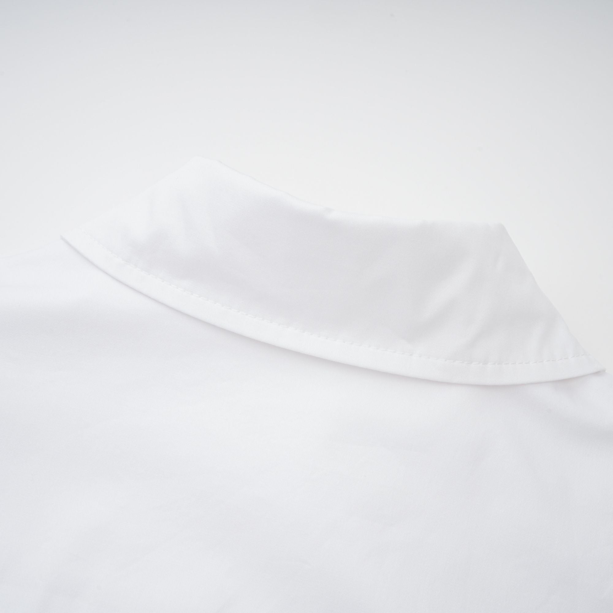 Dulcie white front-slit shirred shirt dress (Final Sale)