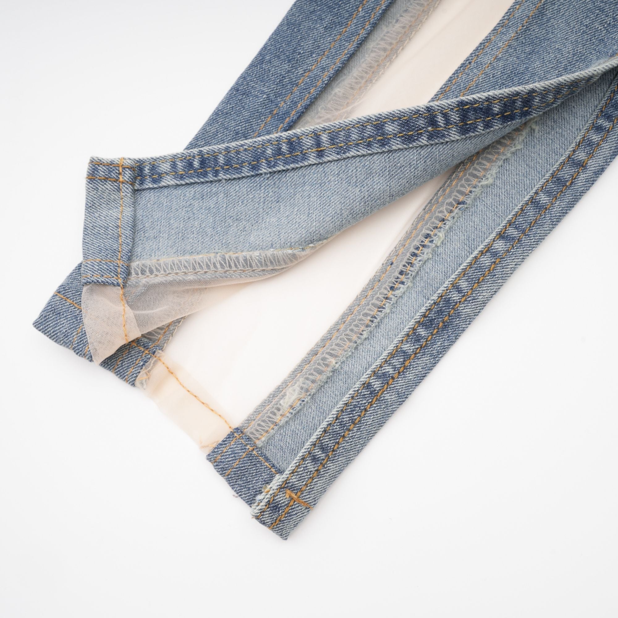 Aélis sheer-panelled jeans (Final Sale)