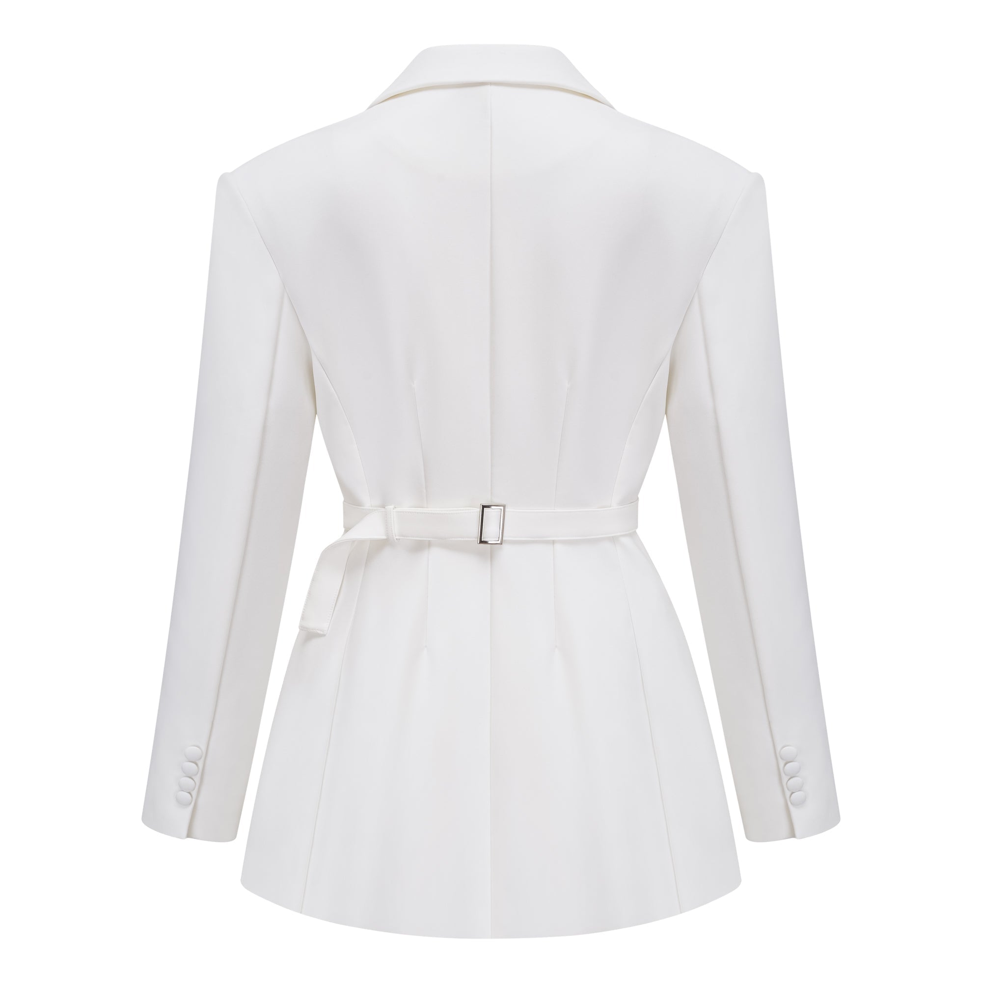 Robe-blazer à double boutonnage Osanne White