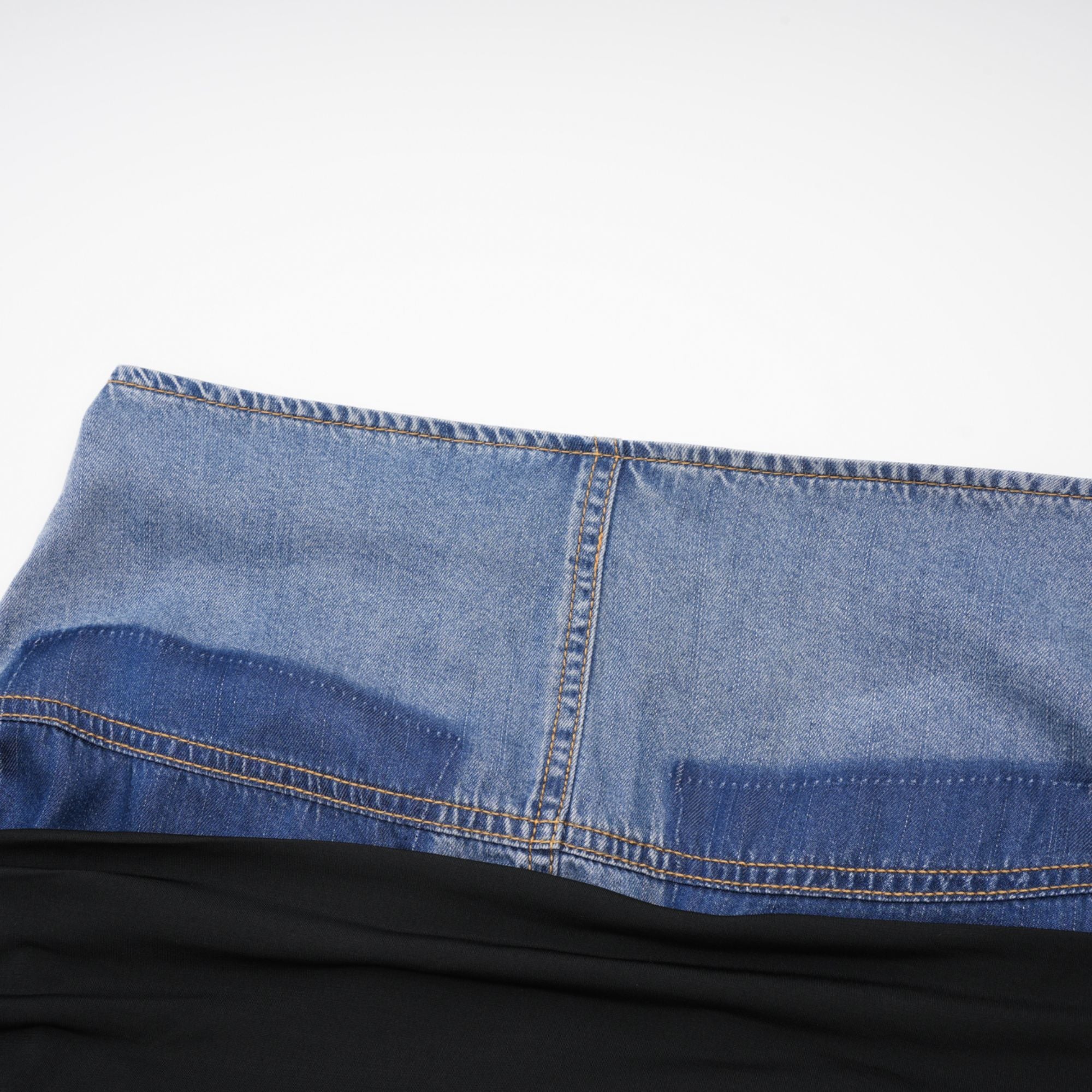 Nala jersey-panelled denim top & skirt matching set (Final Sale-US Only)
