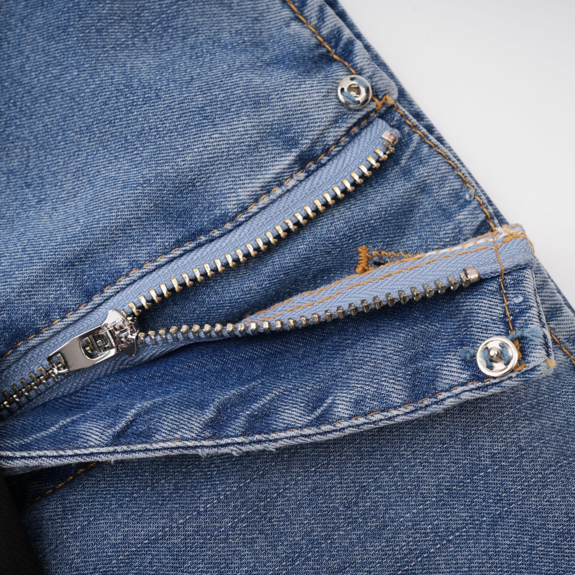 Nala jersey-panelled denim top & skirt matching set (Final Sale-US Only)