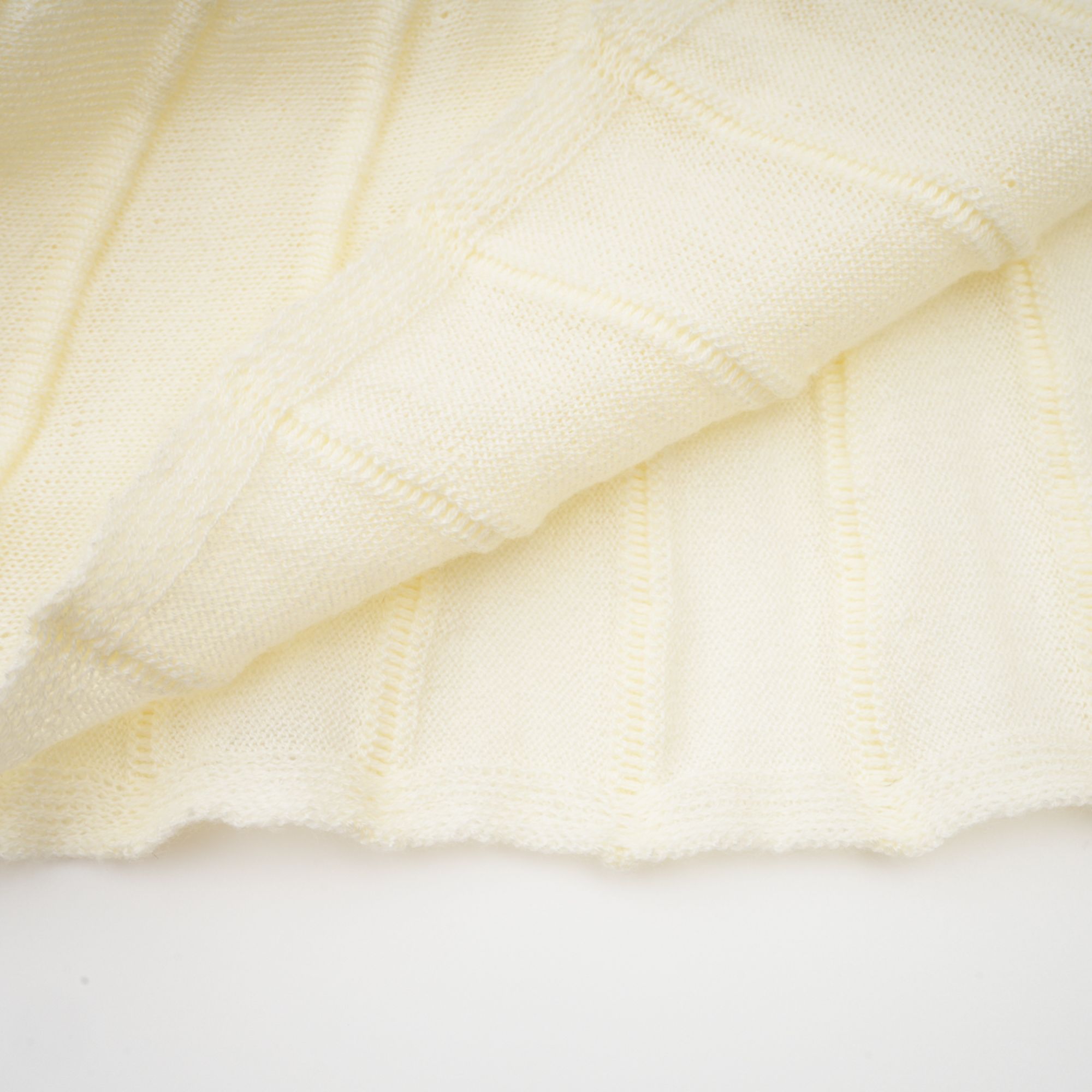 Émeline white knitted pleated midi dress (Final Sale)