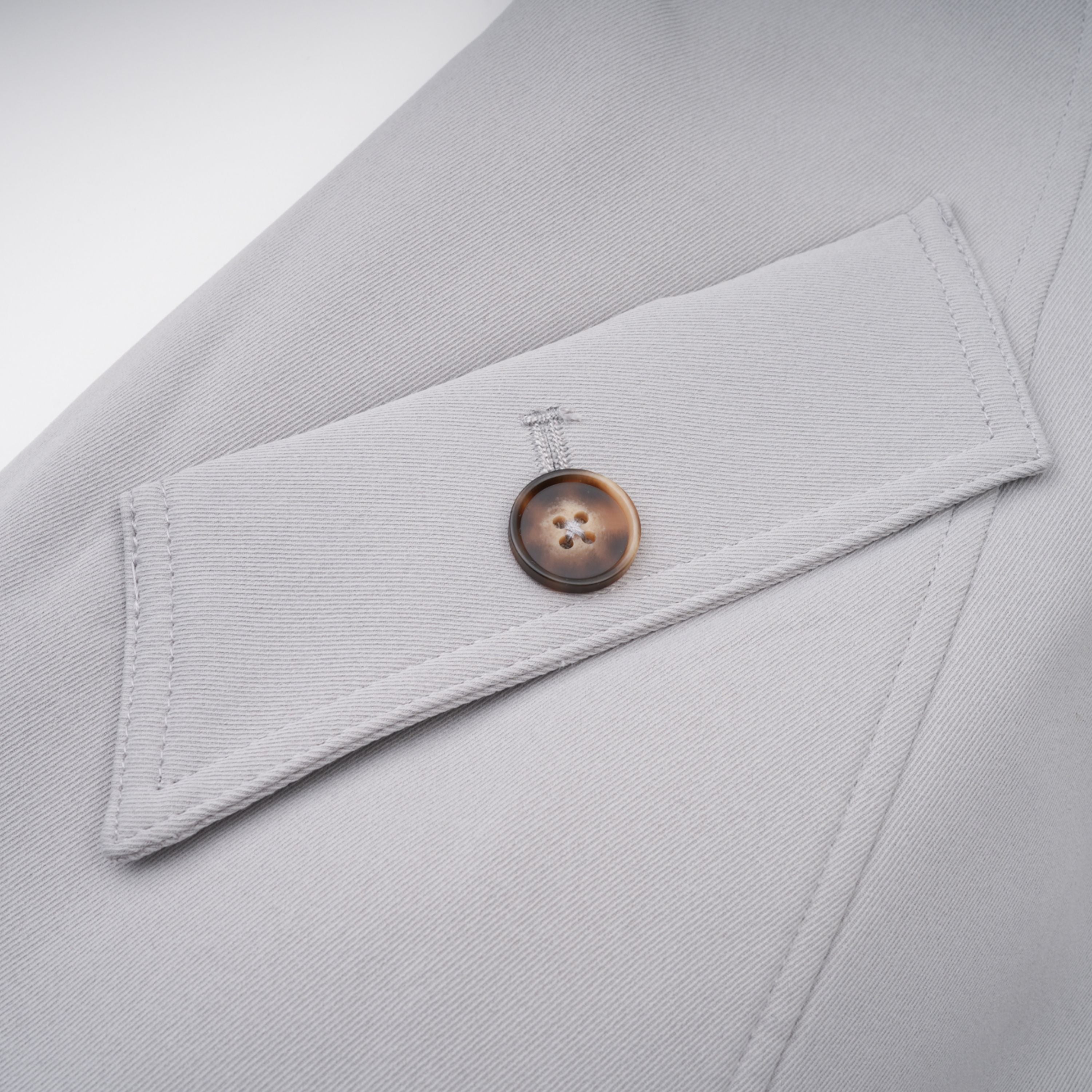 Vilma Grey Leather Collar Hunting Jacket (Final Sale-US Only)