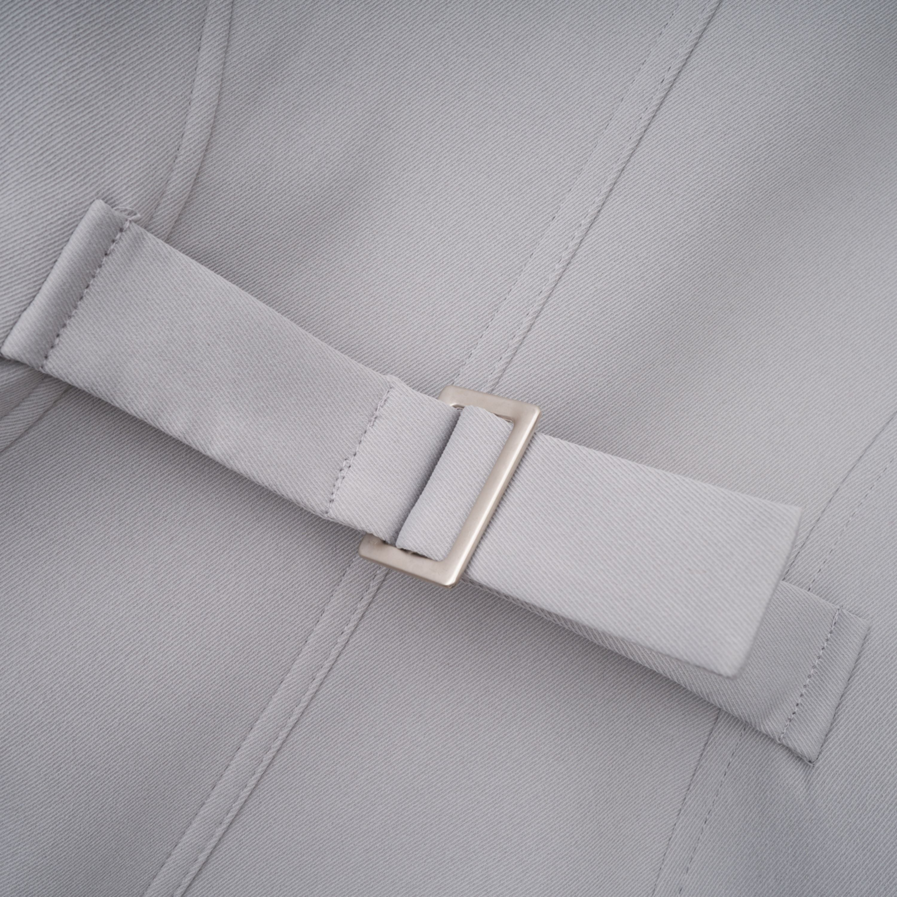 Vilma Grey Leather Collar Hunting Jacket (Final Sale-US Only)
