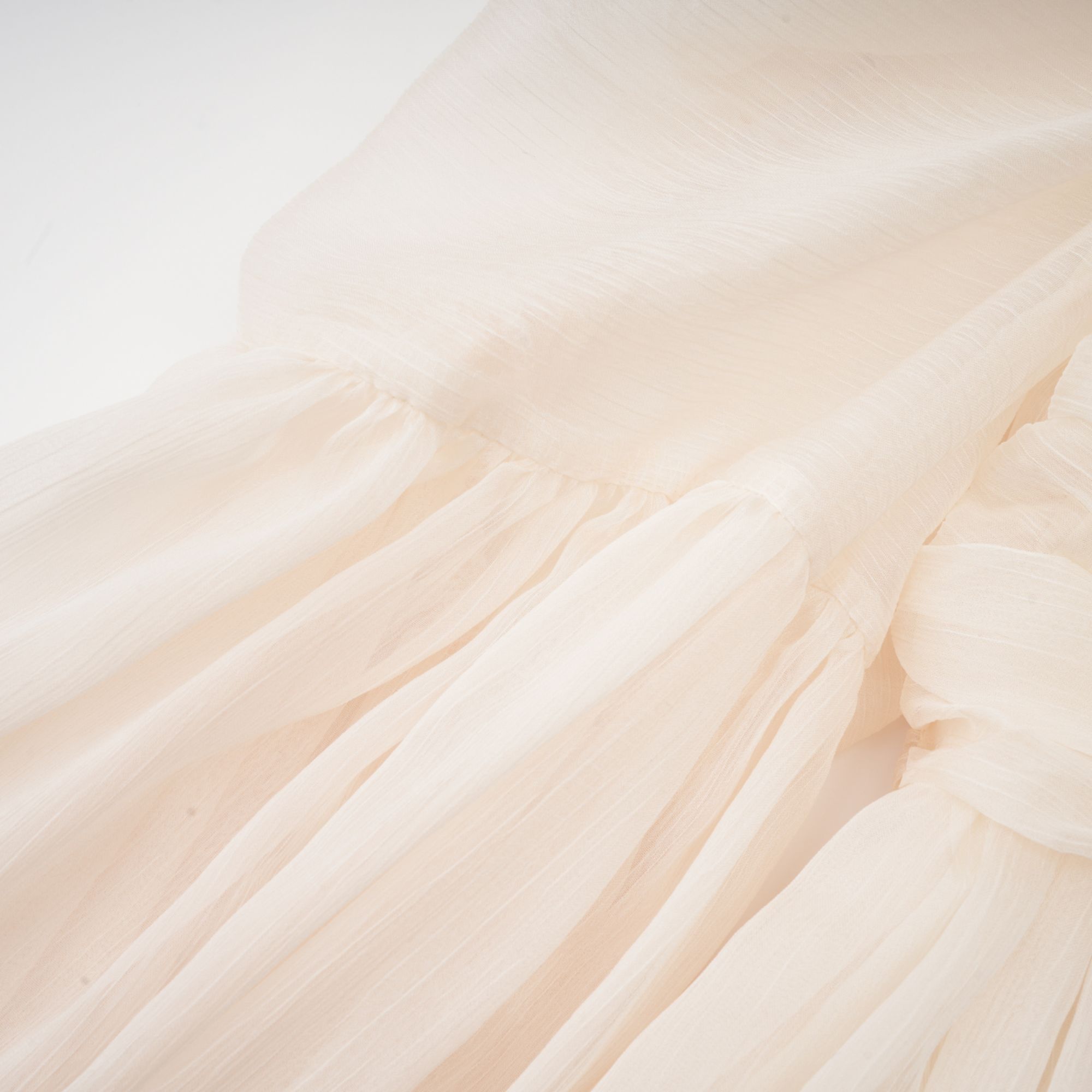 Thibaulte tuck-detail pleated tulle mini dress (Final Sale)