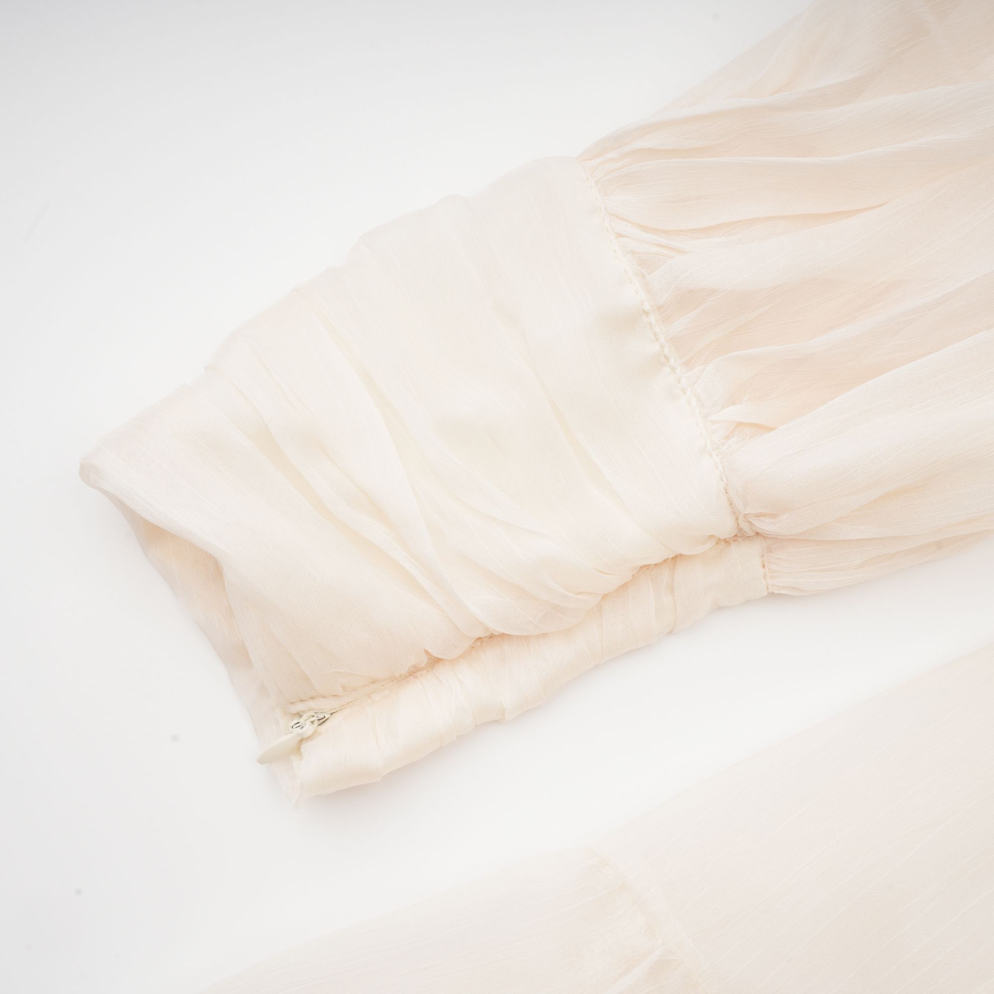 Thibaulte tuck-detail pleated tulle mini dress (Final Sale)
