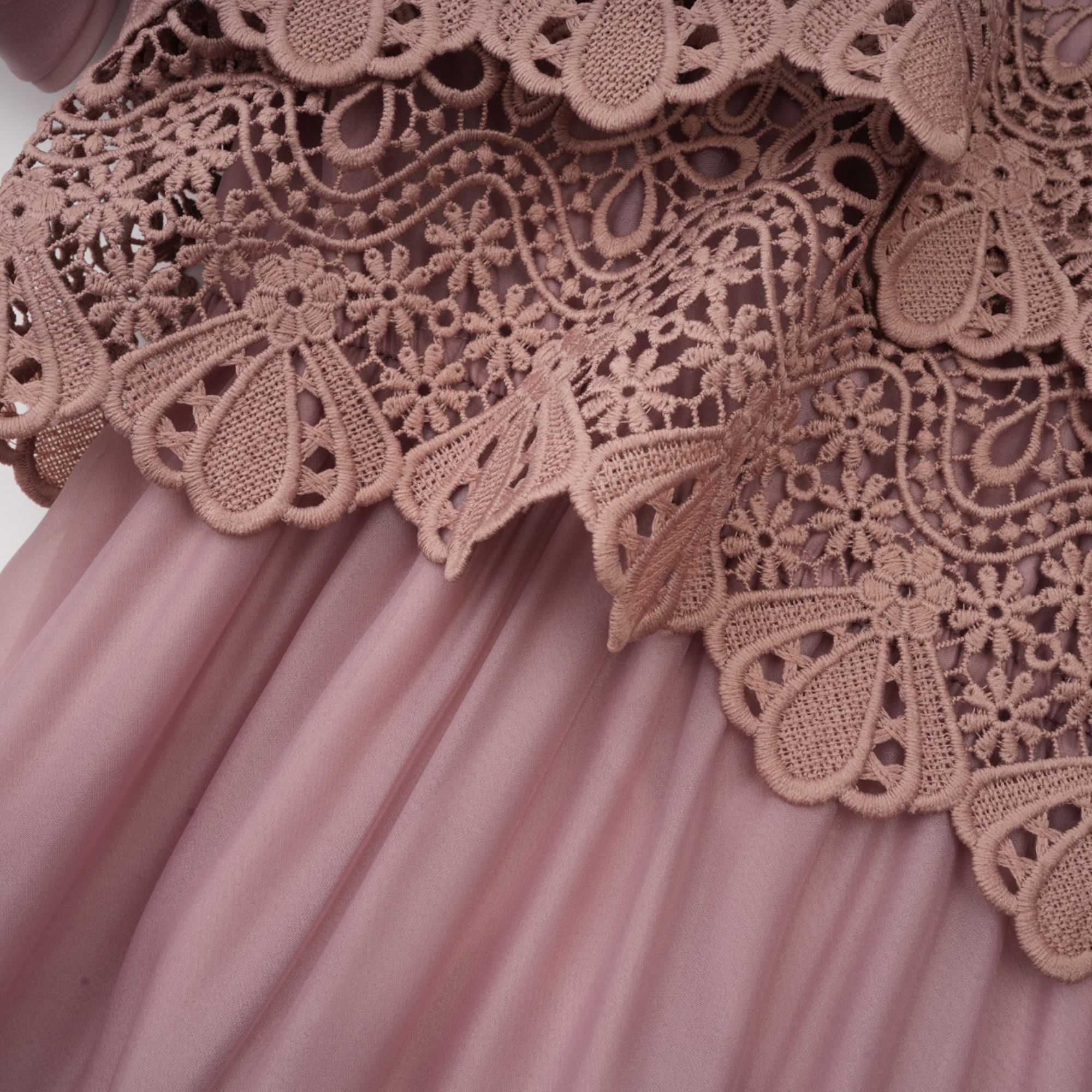 Inès lace cut-out tiered midi dress (Final Sale-US Only)