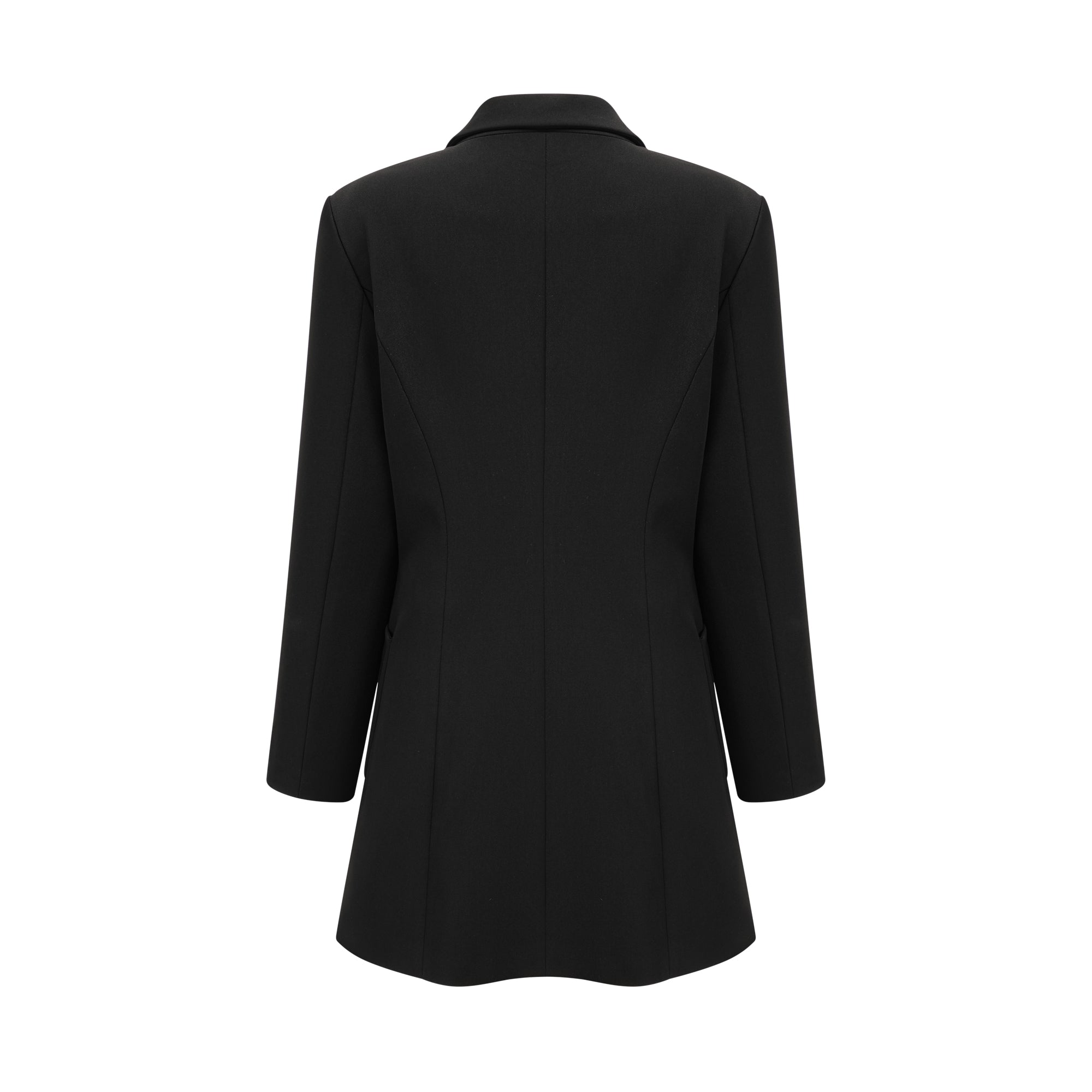 Aurore black single-breasted blazer dress (Final Sale)
