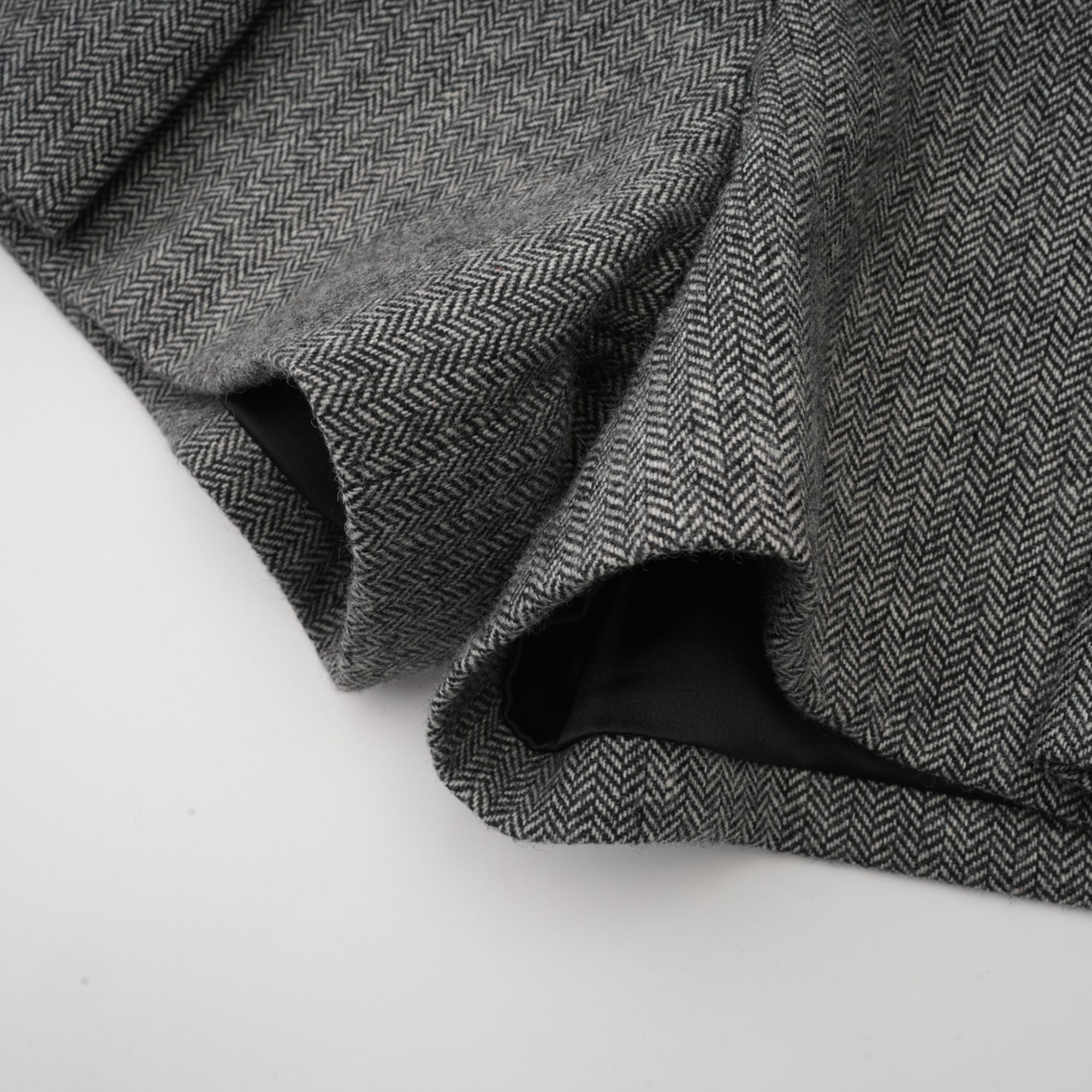 Agathe grey herringbone top & shorts matching set (Final Sale-US Only)