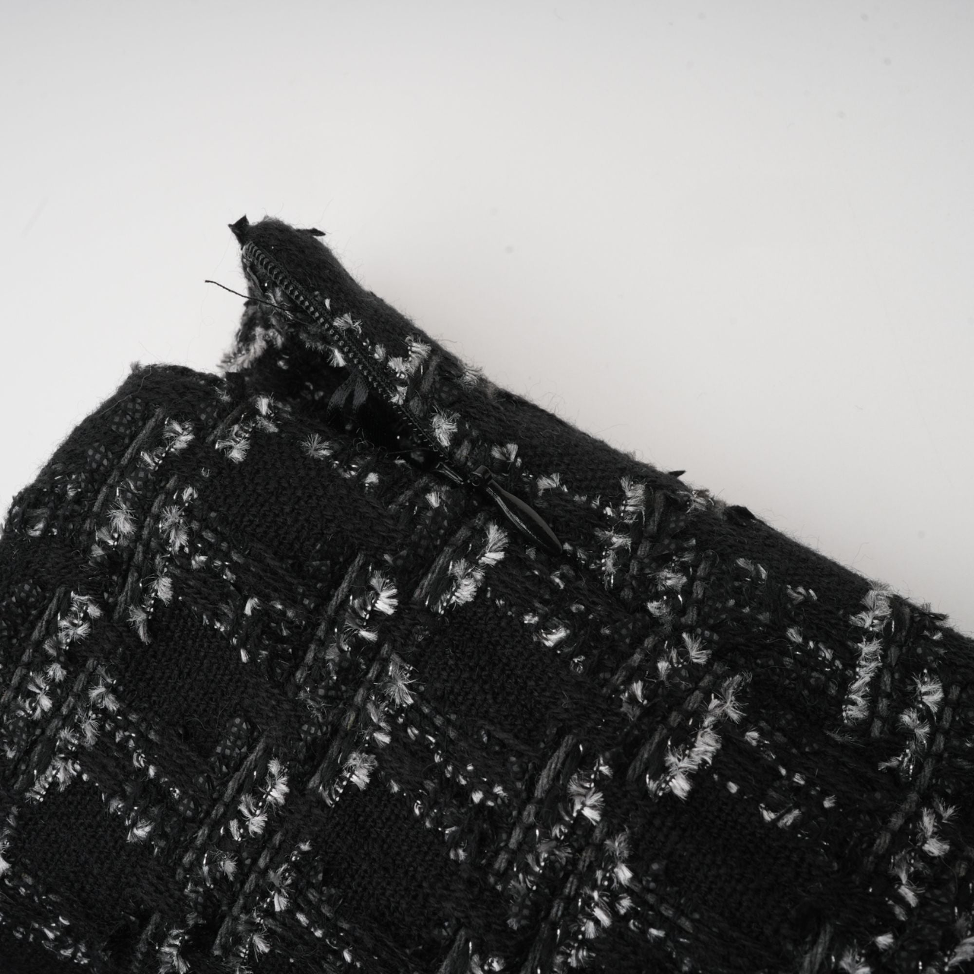 Axelle black checked tweed vest top & skirt matching set (Final Sale)