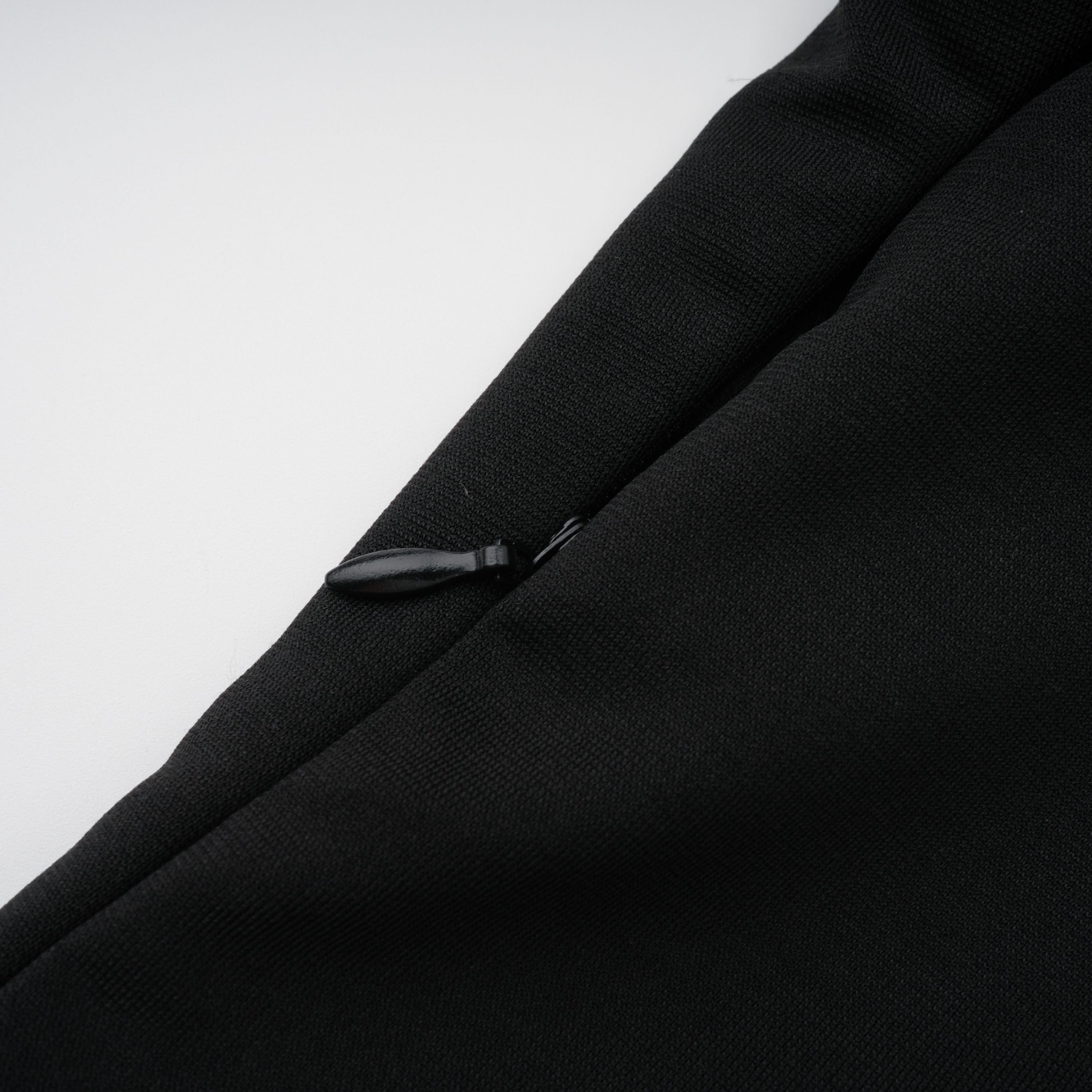 Black Strapless Satin Cowl Gown