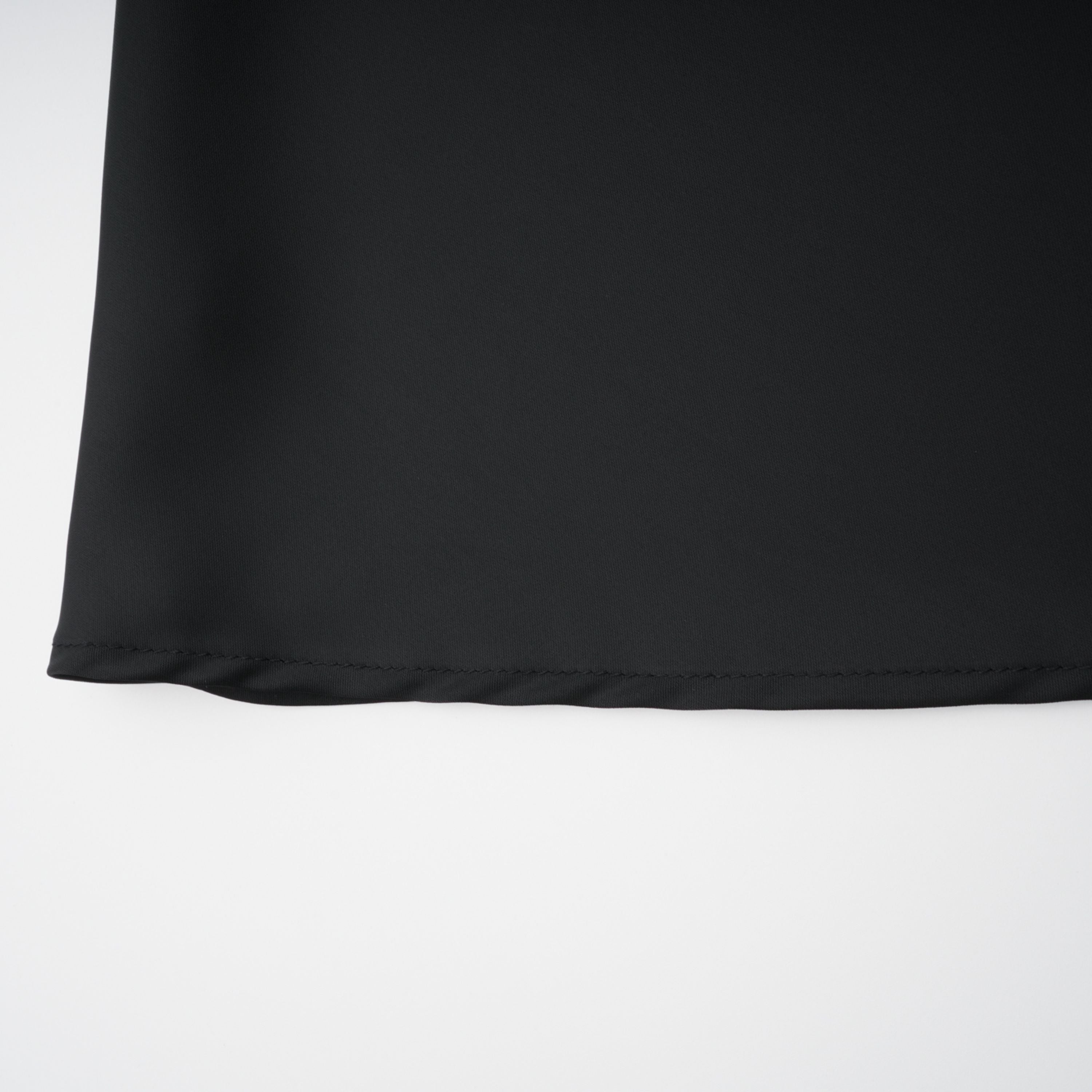 Black Strapless Satin Cowl Gown