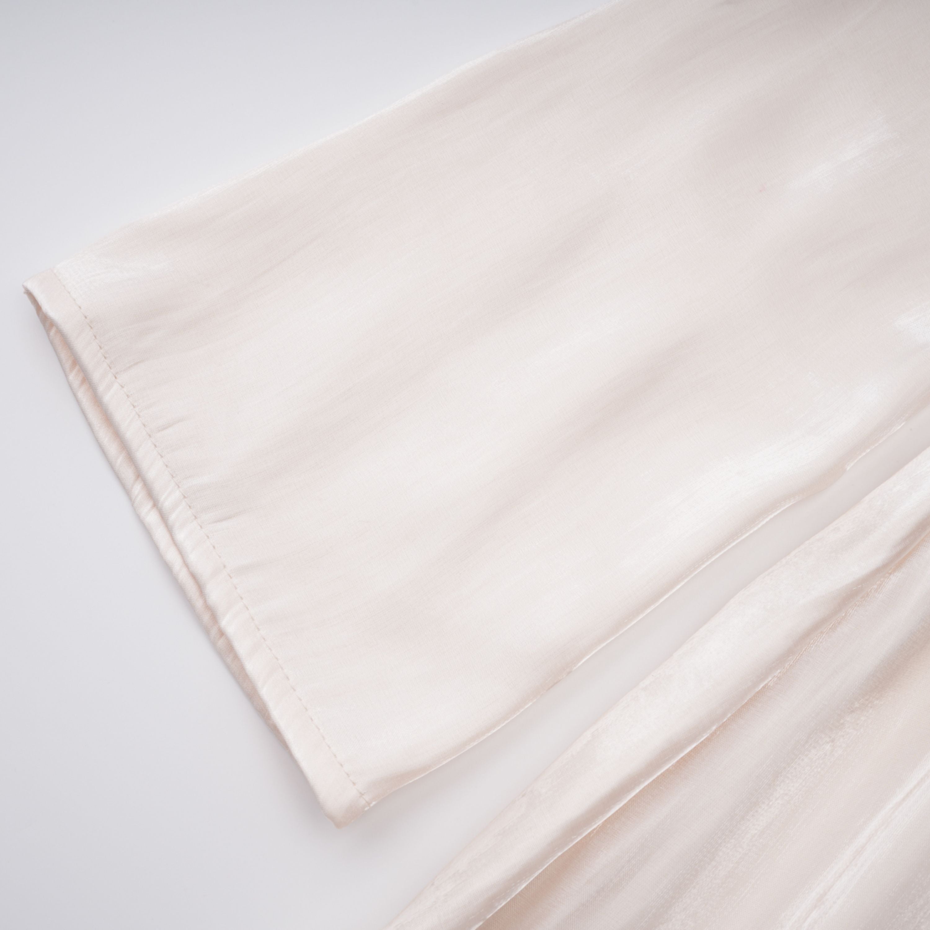 Hege Cream Glossy Ruched Cape Maxi Dress (Final Sale)