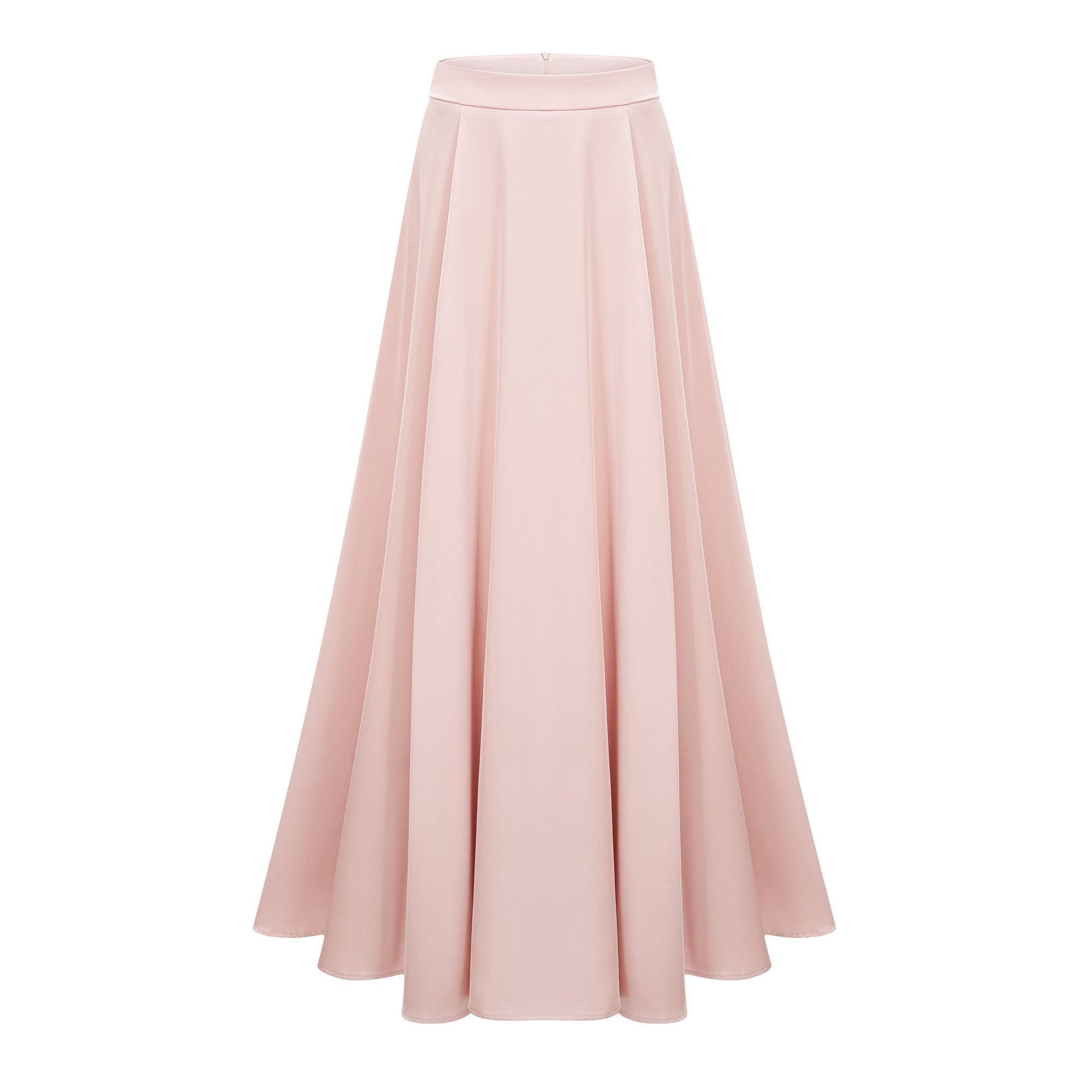Ensemble top et jupe en satin Everleigh Champagne avec cape (Vente définitive)